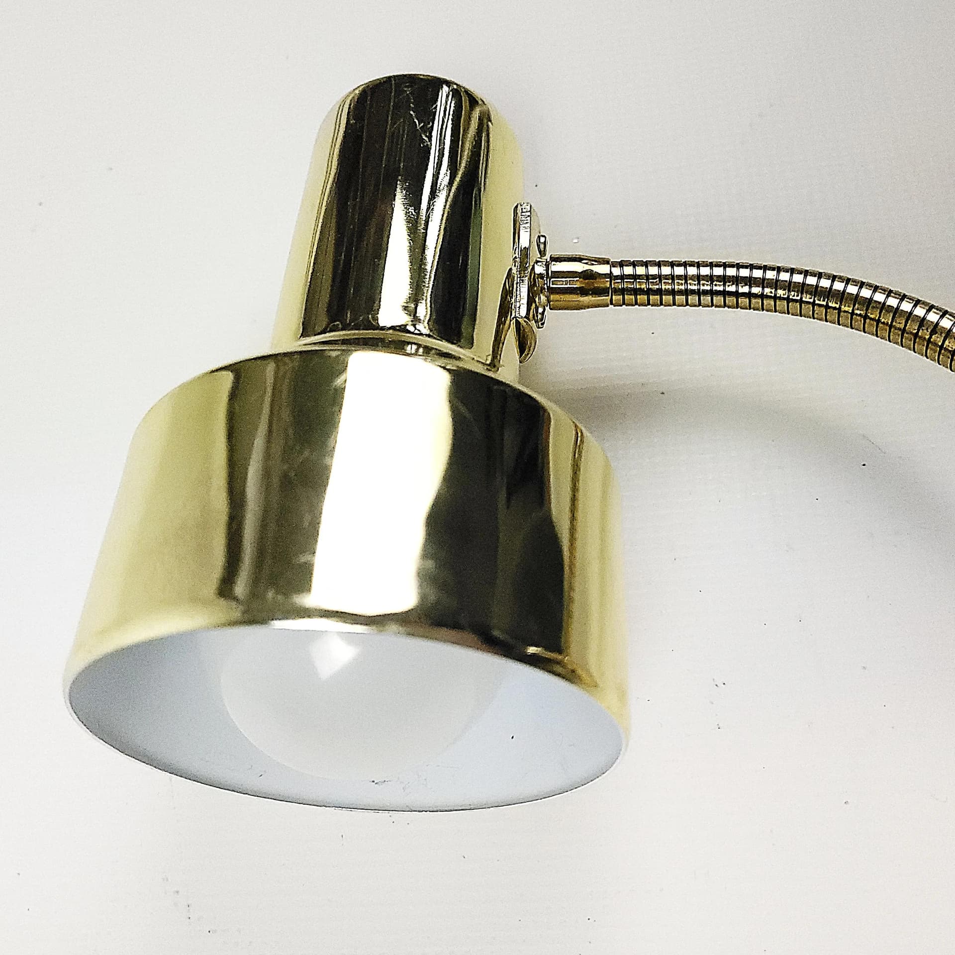 Kinkiet, złoty, metal, Szwecja, lata 70. - 87086