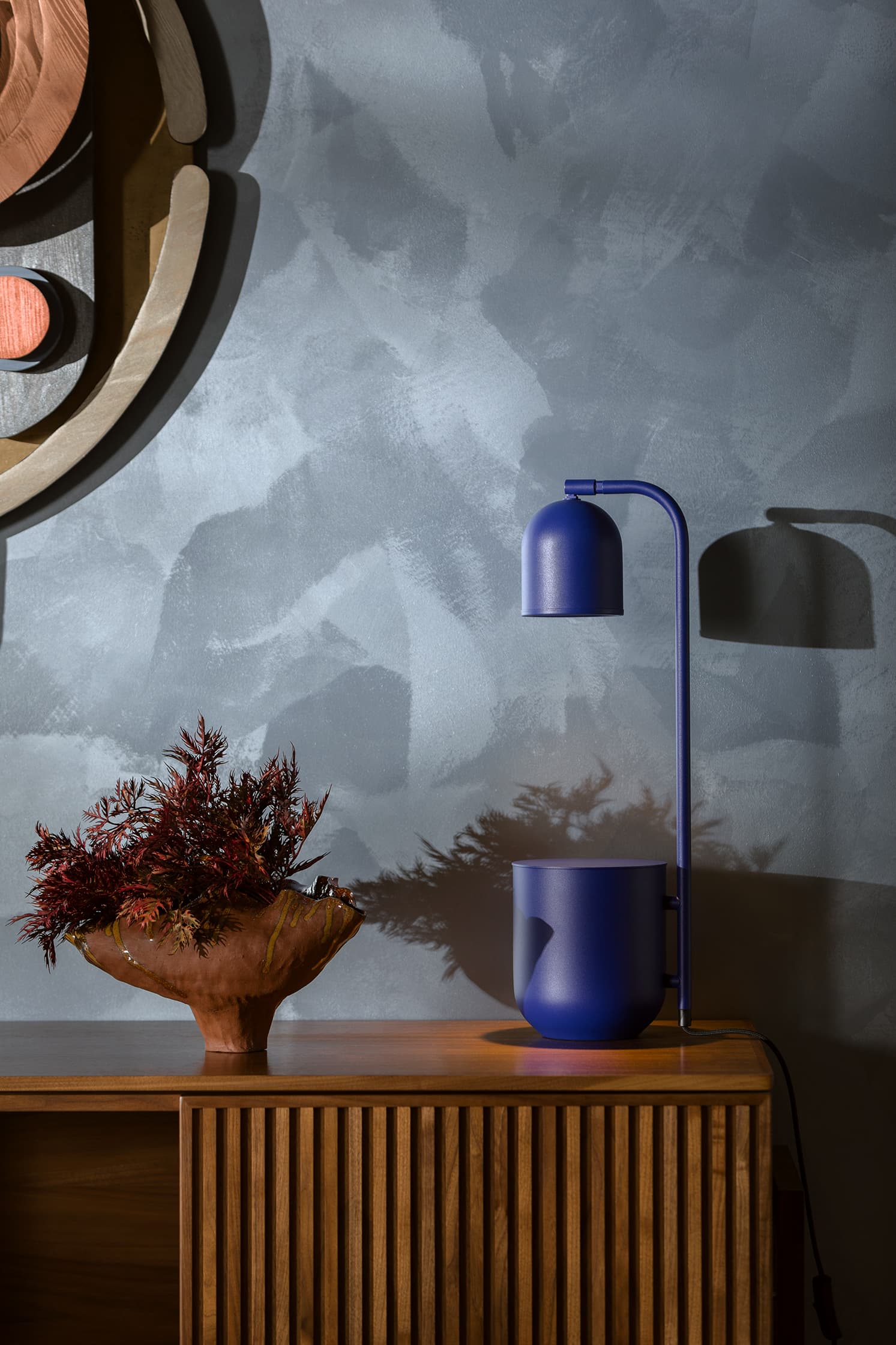 Lampa stołowa BOTANICA kobaltowy, Kaspa - 6753