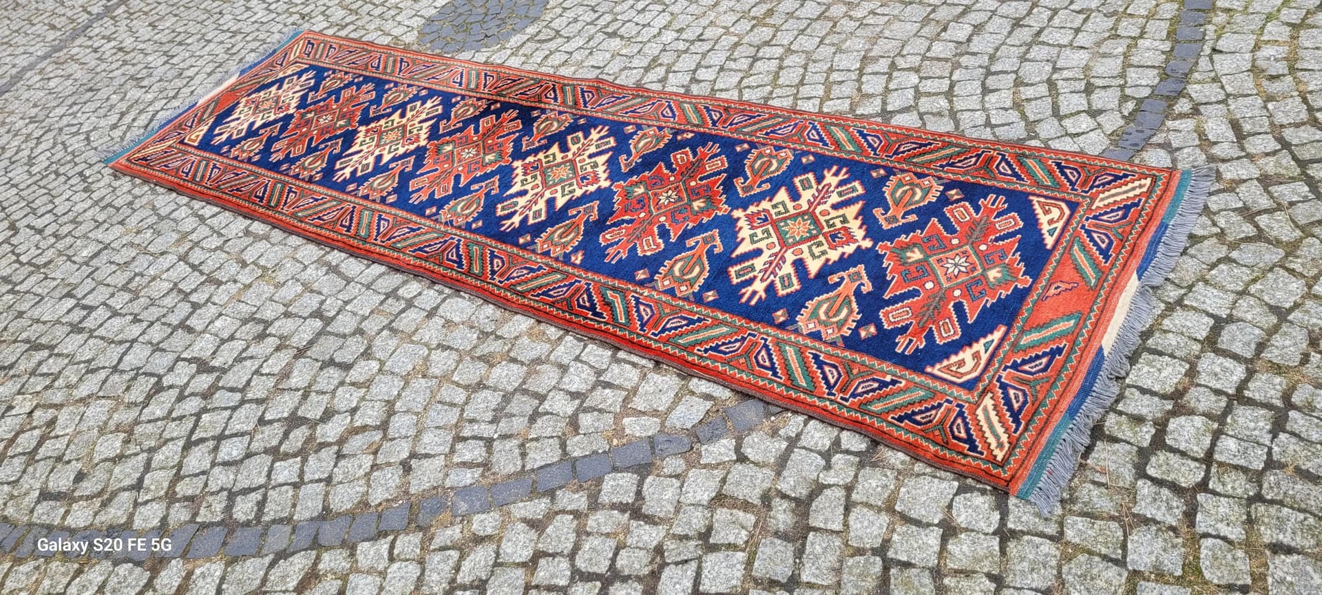 Dywan Kazak, 85x300 cm, multikolor, wełna, Turcja, początek XX w. - 89176