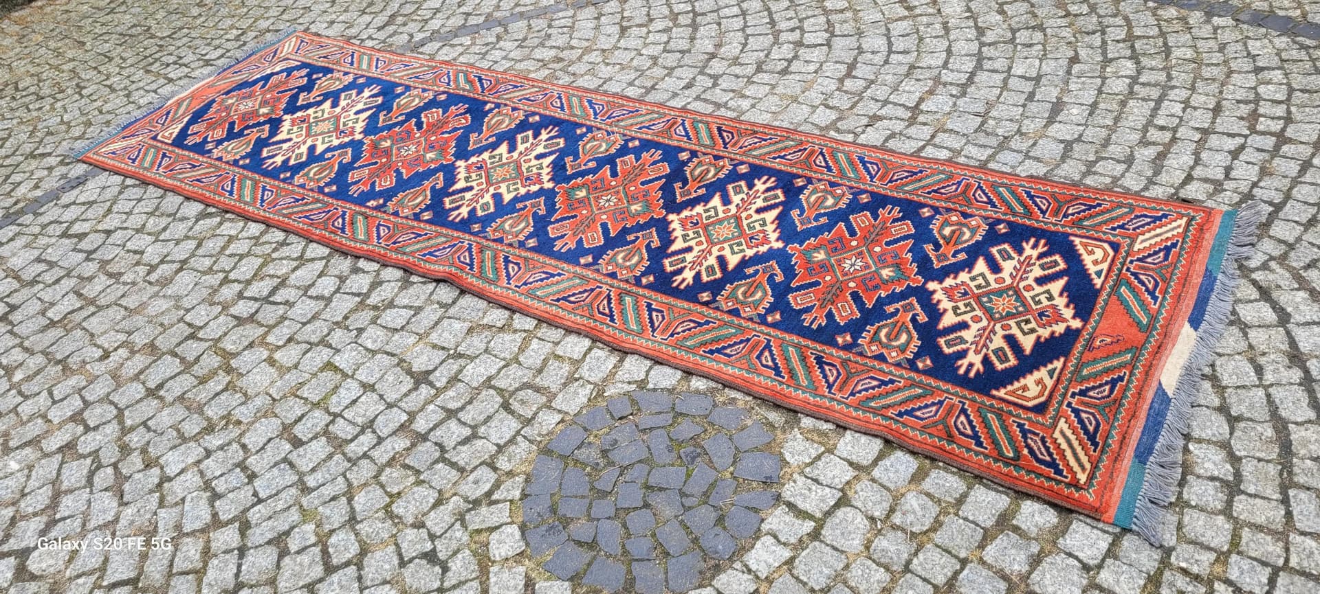 Dywan Kazak, 85x300 cm, multikolor, wełna, Turcja, początek XX w. - 89172