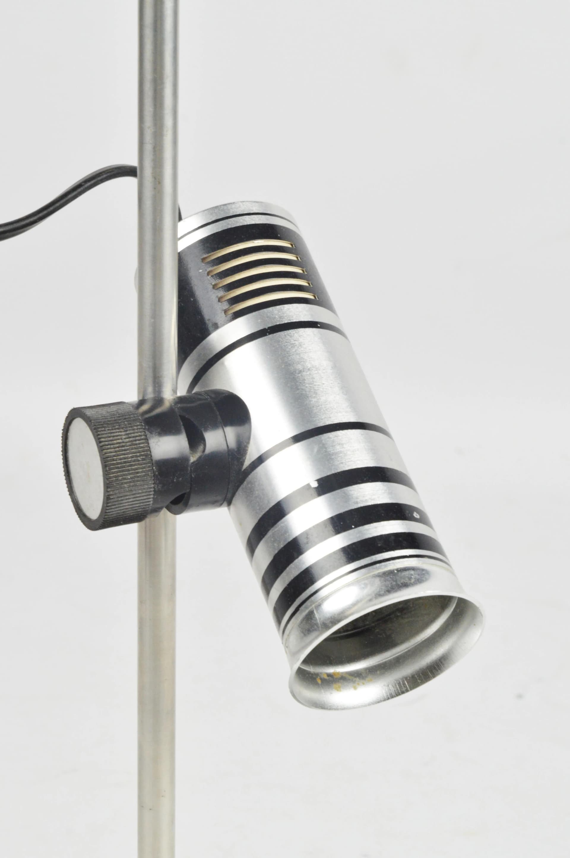 Lampa biurkowa, srebrny, aluminium, Niemcy, lata 70. - 86844