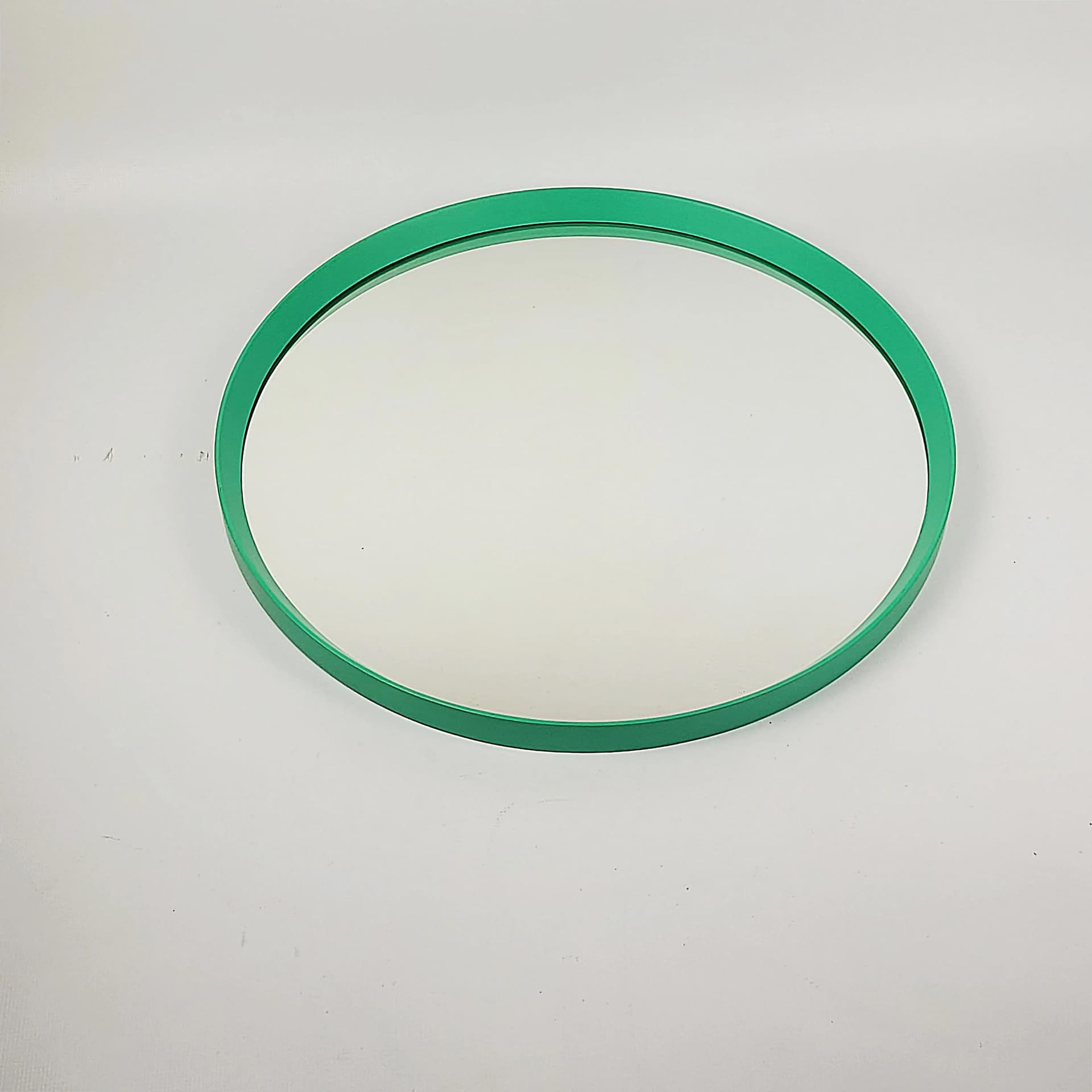 Wall Mirror Space Age, green acrylic, Poland, 1970s - 86805