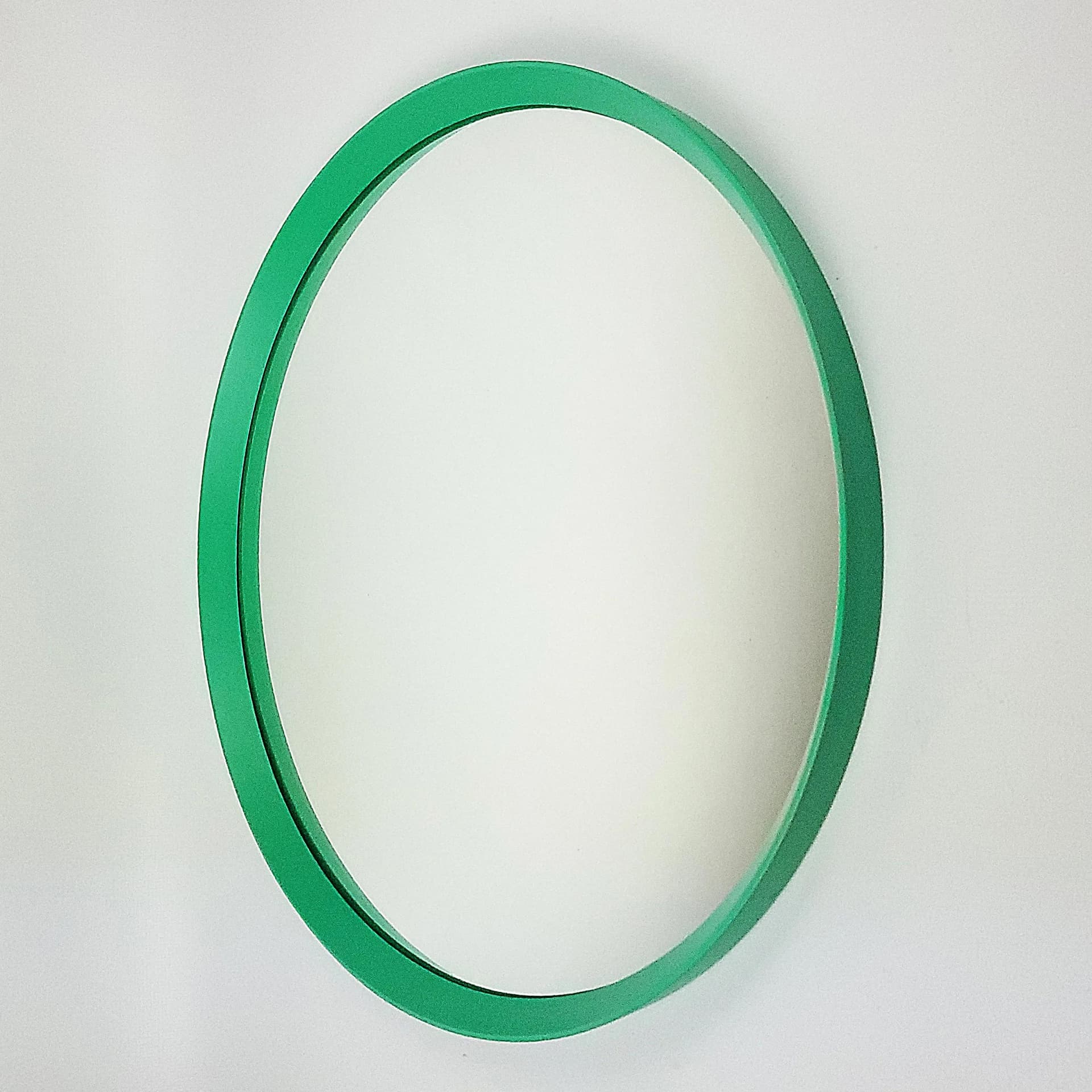 Wall Mirror Space Age, green acrylic, Poland, 1970s - 86806