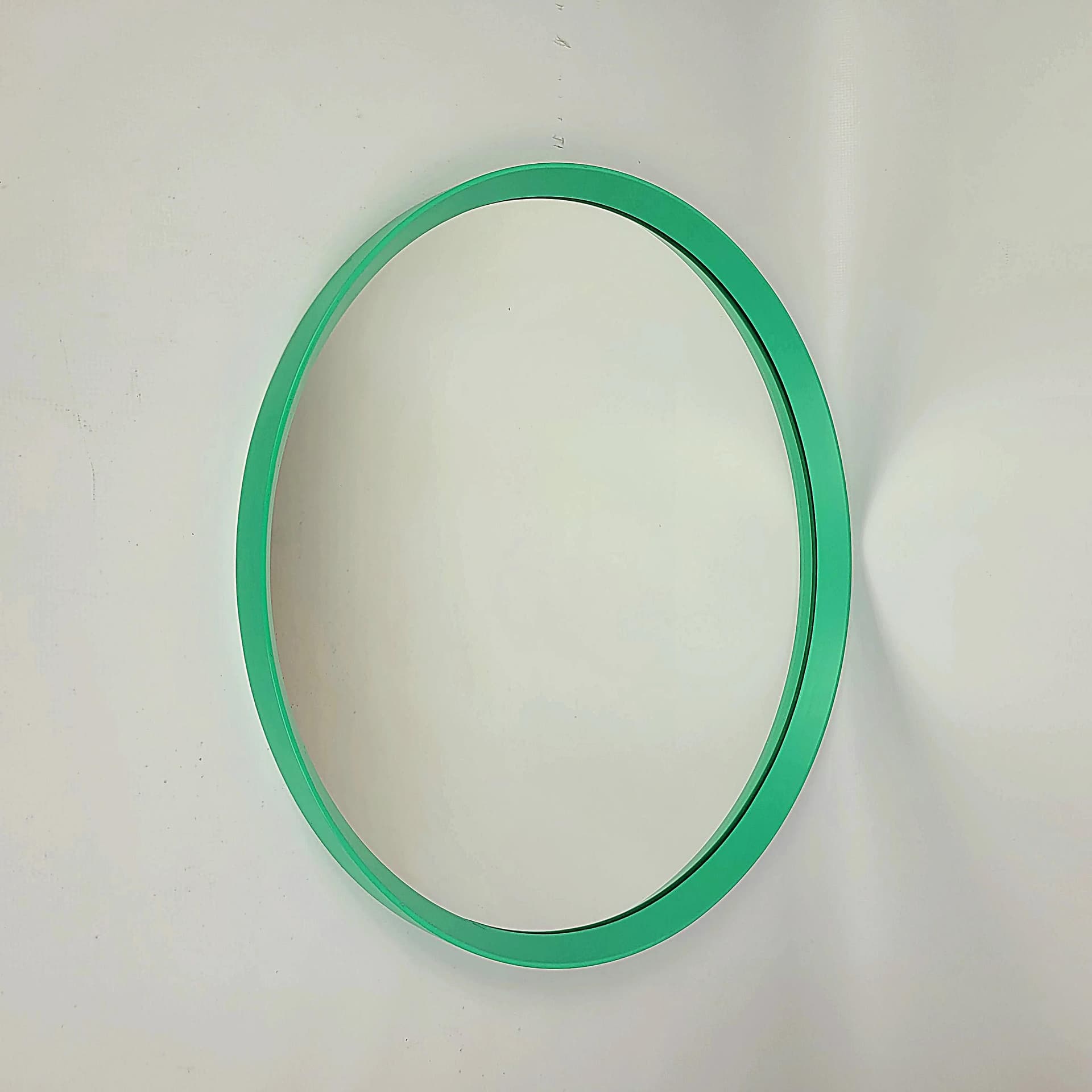 Wall Mirror Space Age, green acrylic, Poland, 1970s - 86803