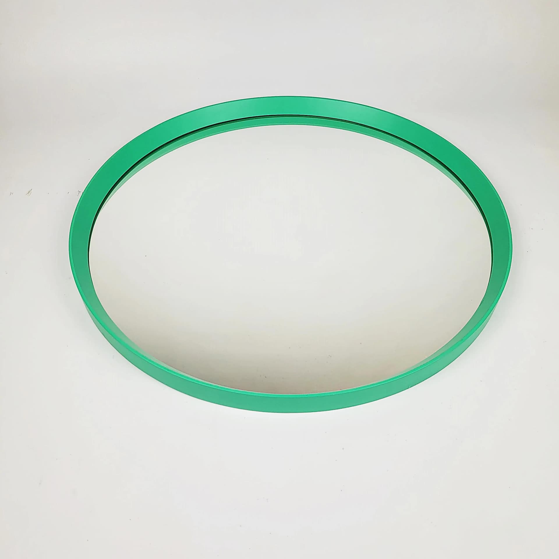 Wall Mirror Space Age, green acrylic, Poland, 1970s - 86801