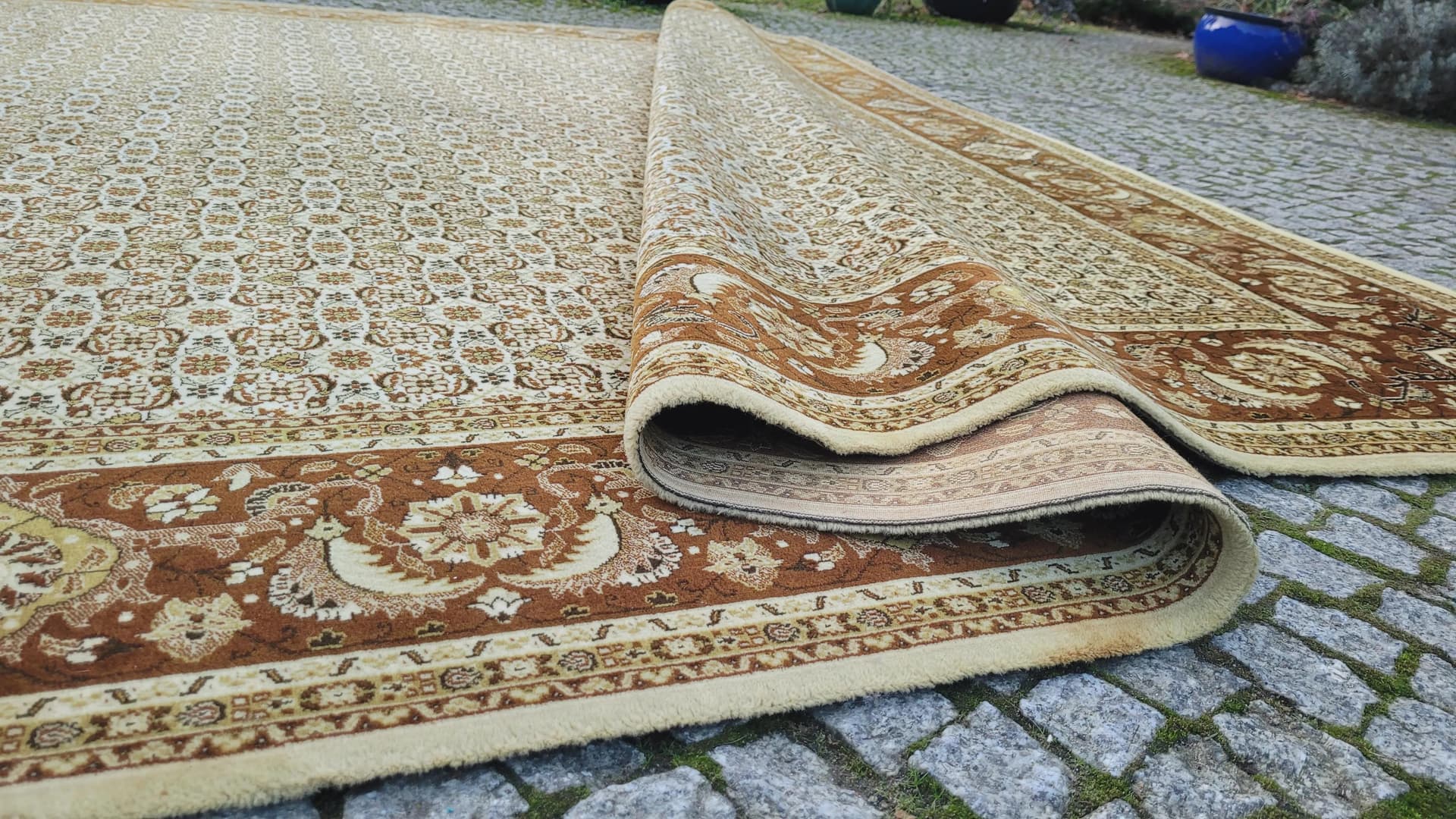 Persian Salon Rug, beige, wool, Poland - 89051