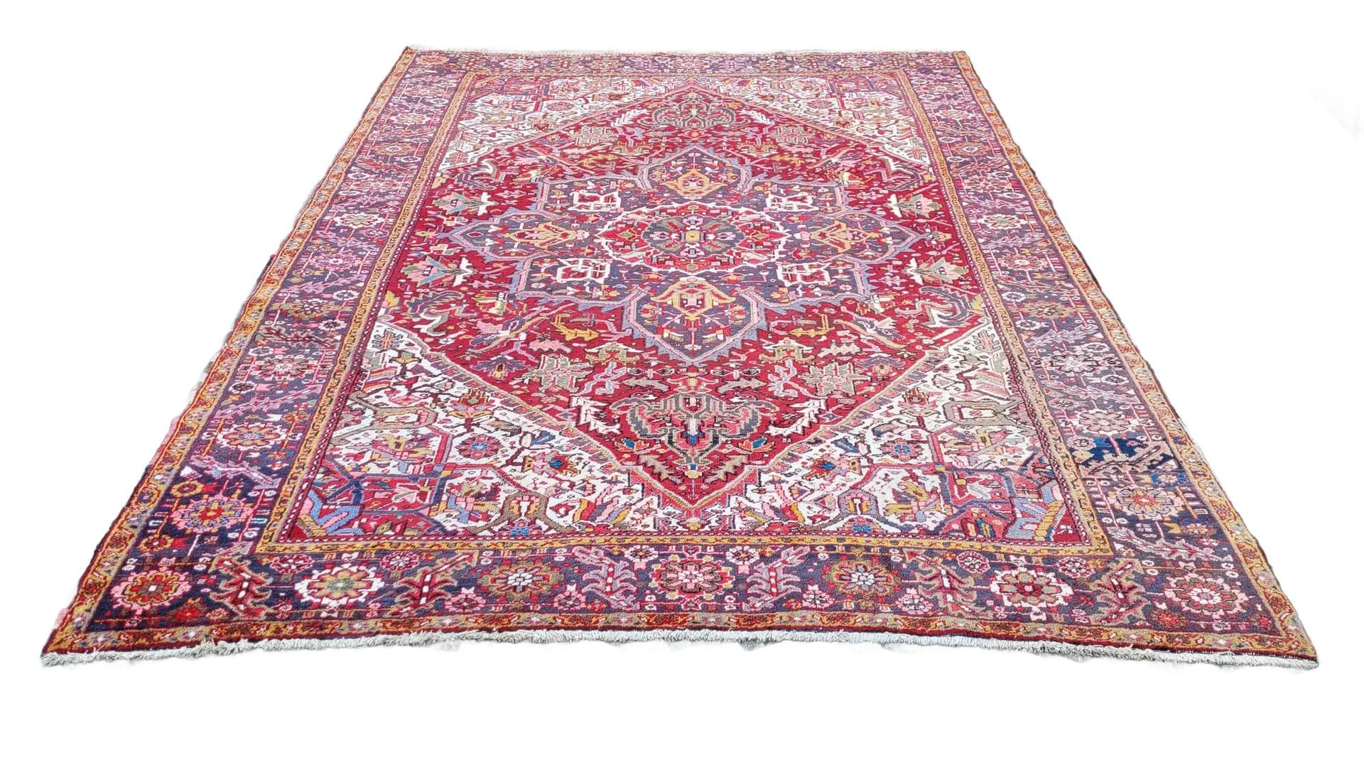 Rug Heriz 273x350 cm, red wool, Iran, 19th c.