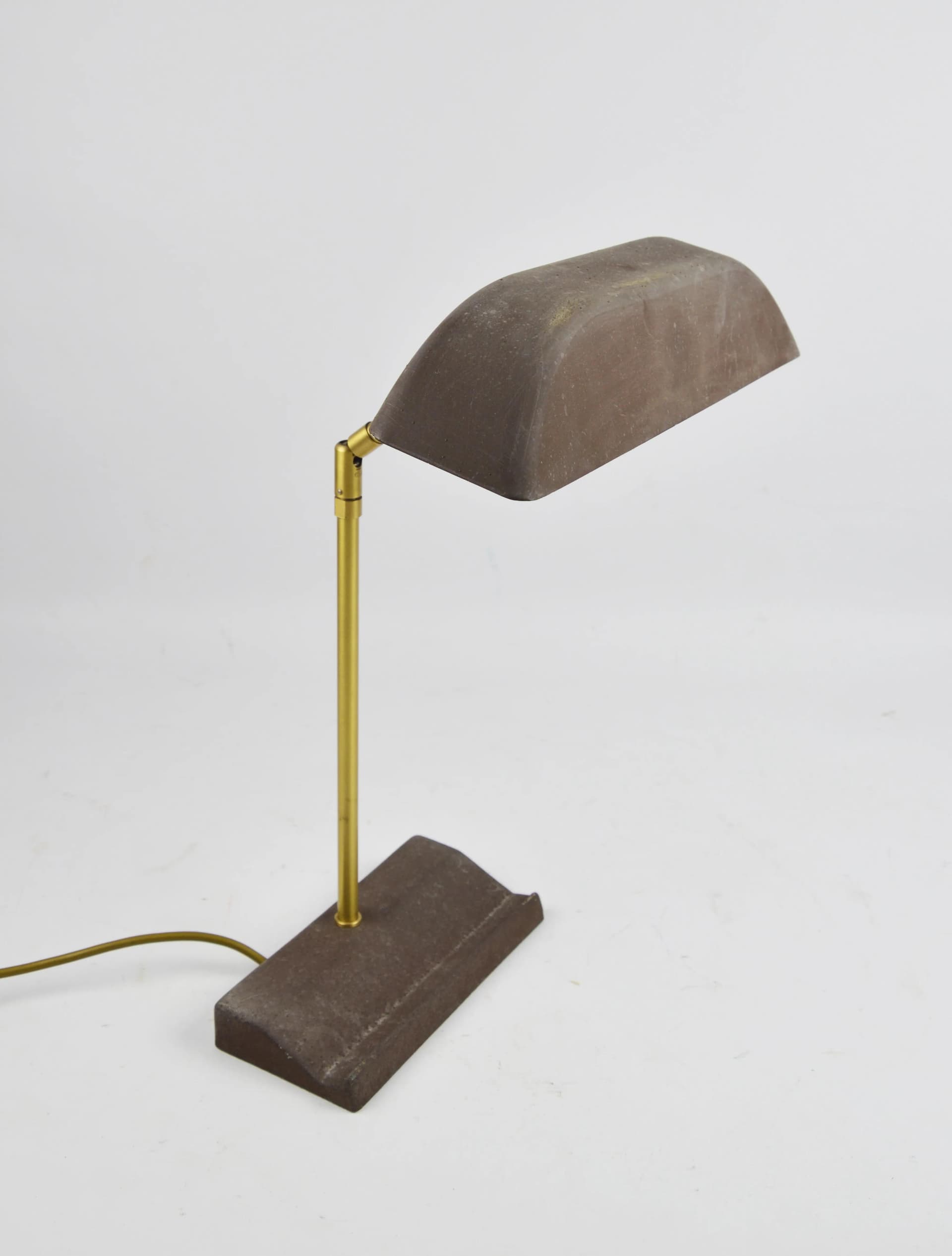 Lampka gabinetowa, brązowy, metal, Hillebrand, Niemcy, lata 70. - 86689