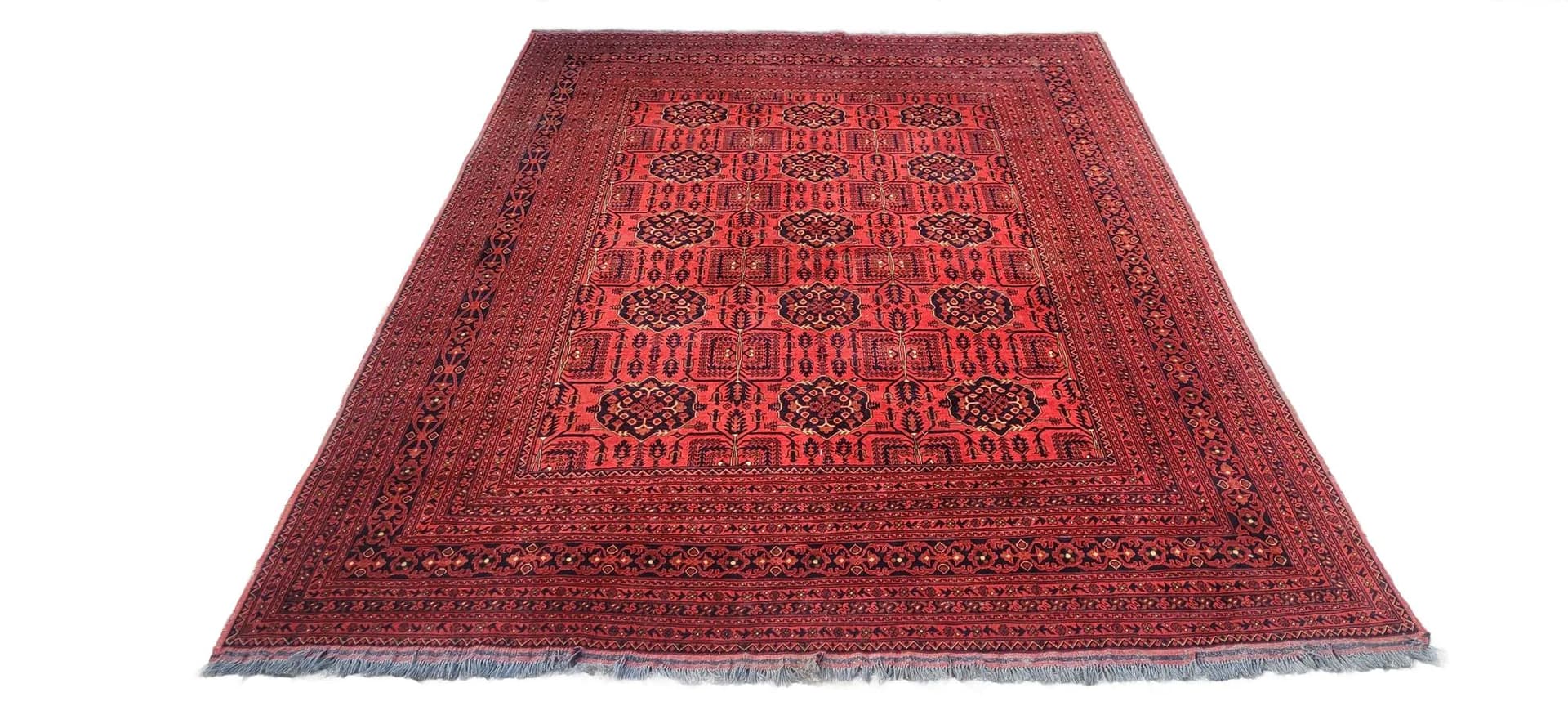 Oriental rug, red, wool, Afghanistan, 250x350cm