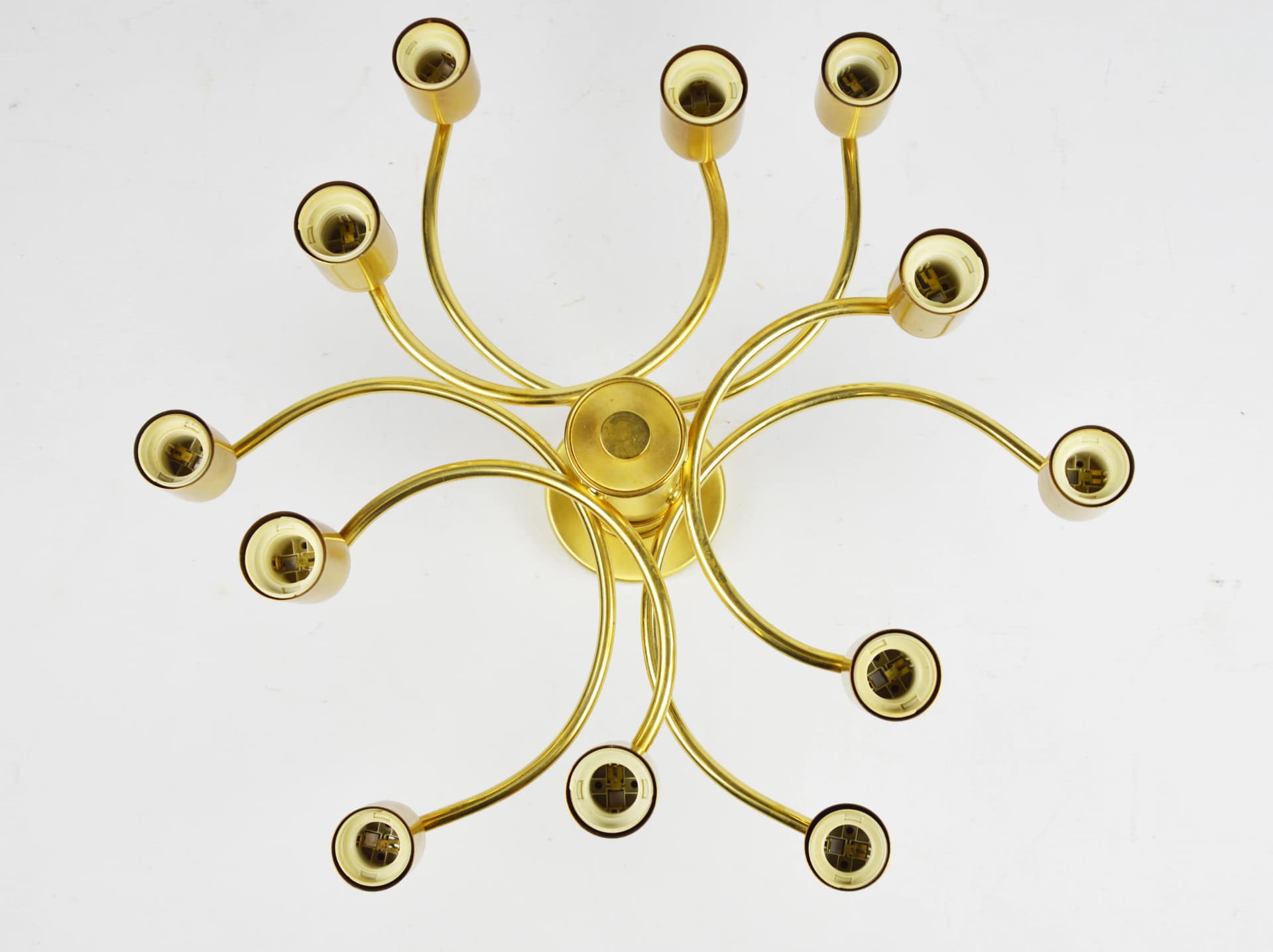 Lampa Leola, złoty, metal, Polska, lata 80. - 86642