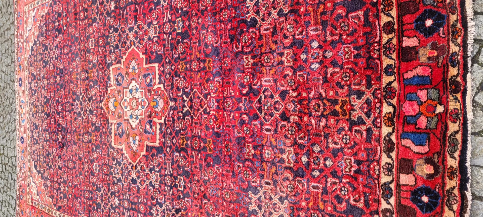 Dywan Hamadan, 205x330 cm, czerwony, wełna, Iran, lata 20. - 88886