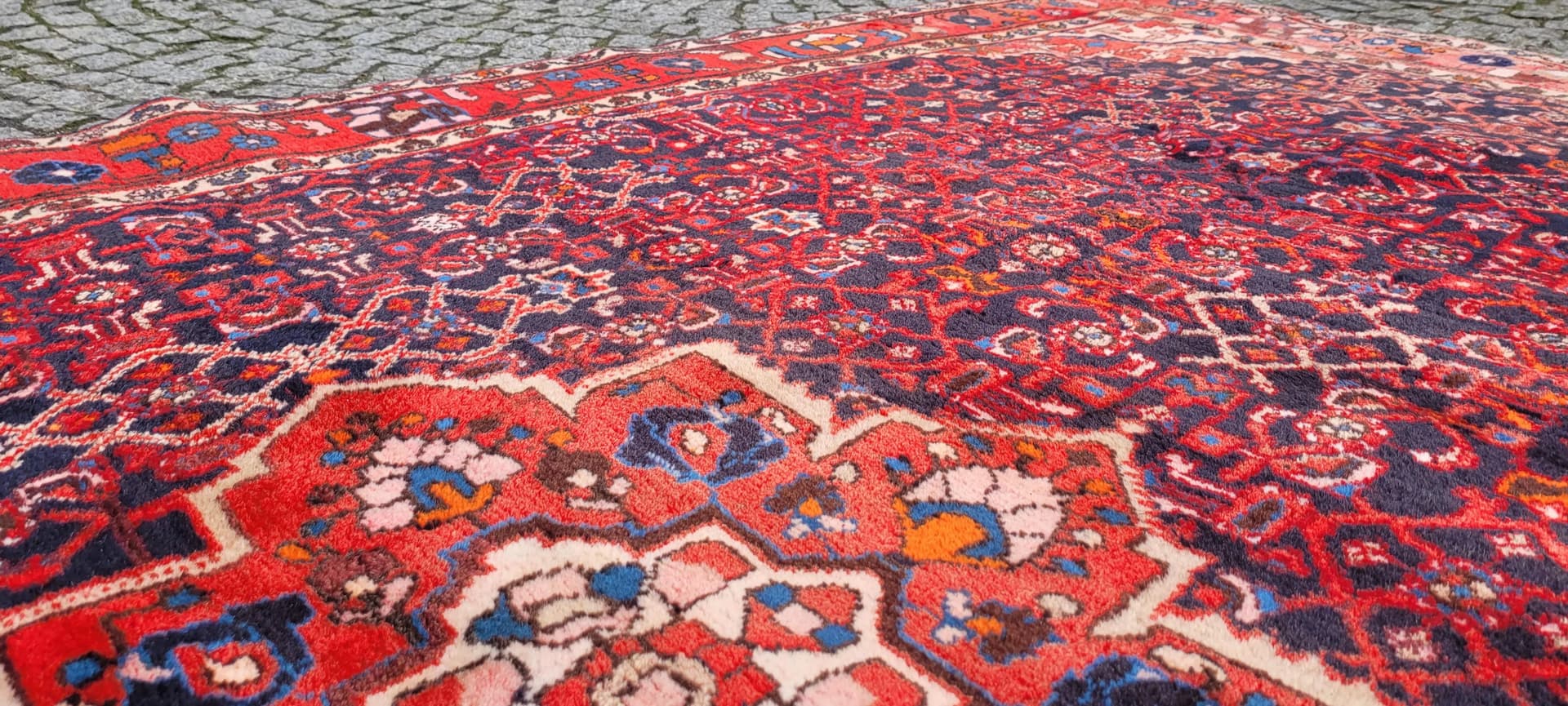 Dywan Hamadan, 205x330 cm, czerwony, wełna, Iran, lata 20. - 88890