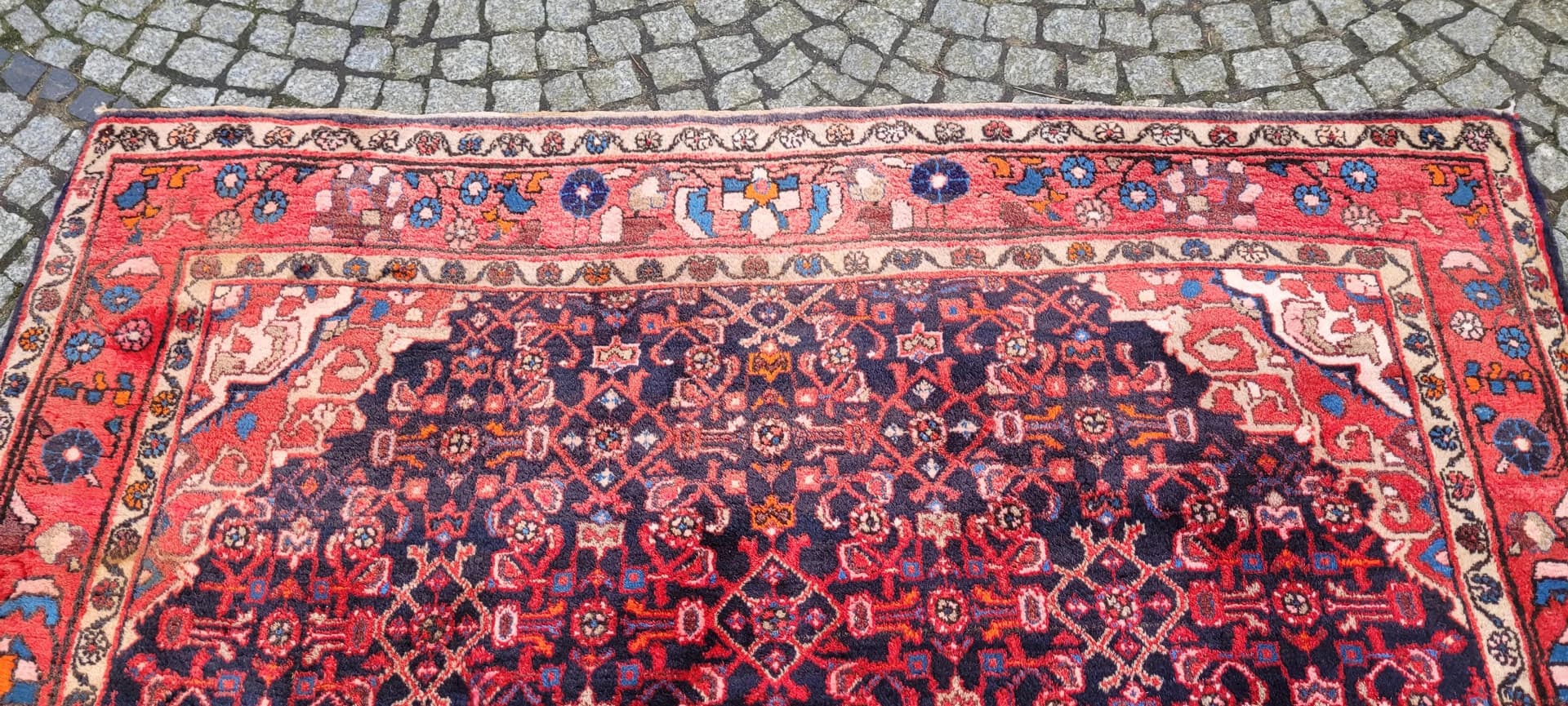 Dywan Hamadan, 205x330 cm, czerwony, wełna, Iran, lata 20. - 88888