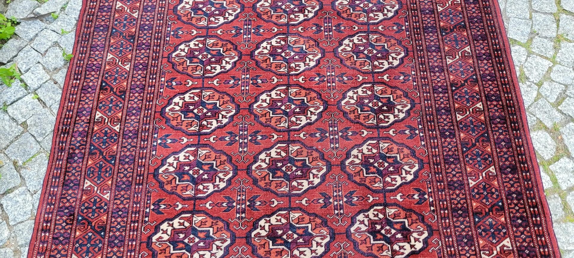 Rug Tekke, 123x192 cm, red, wool, Turkmenistan, 19th c. - 88880