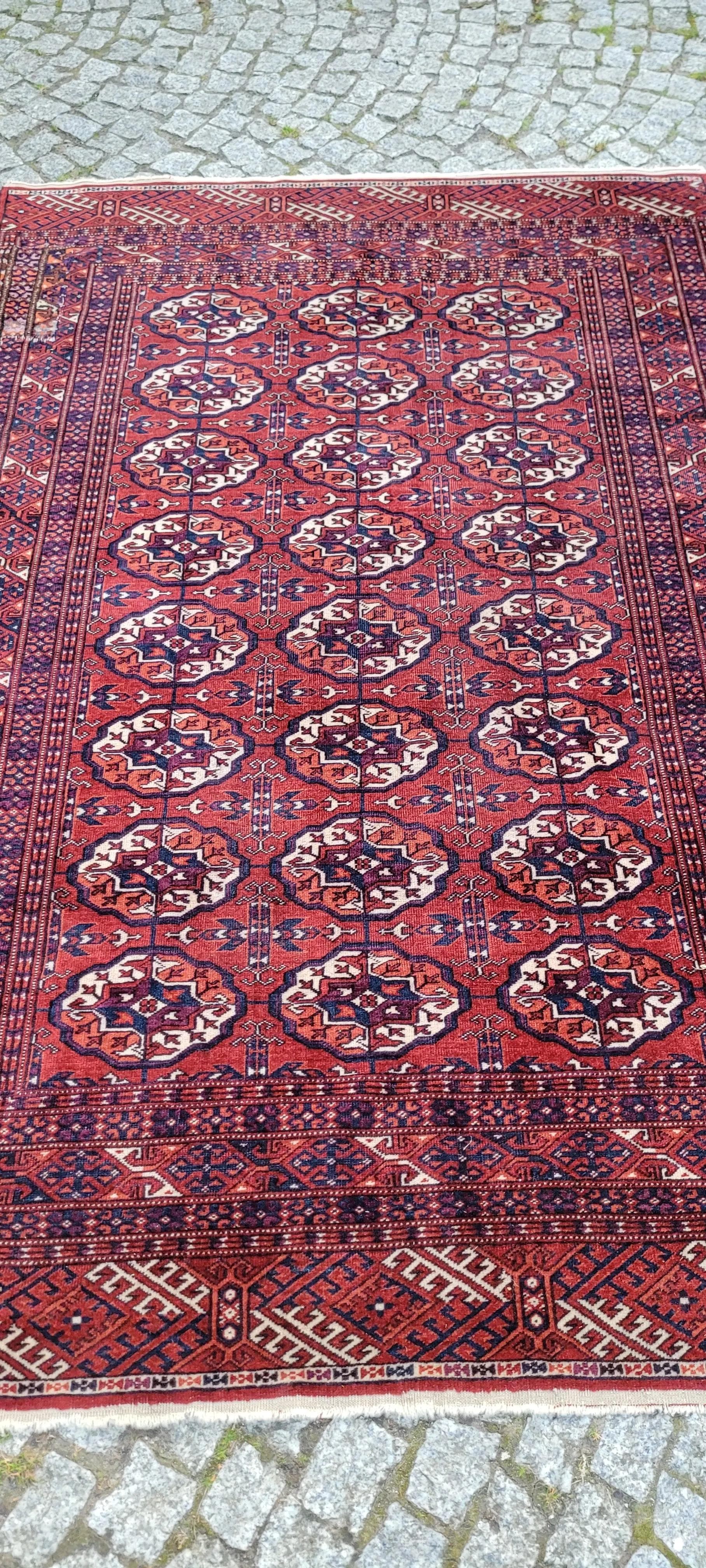 Rug Tekke, 123x192 cm, red, wool, Turkmenistan, 19th c. - 88872