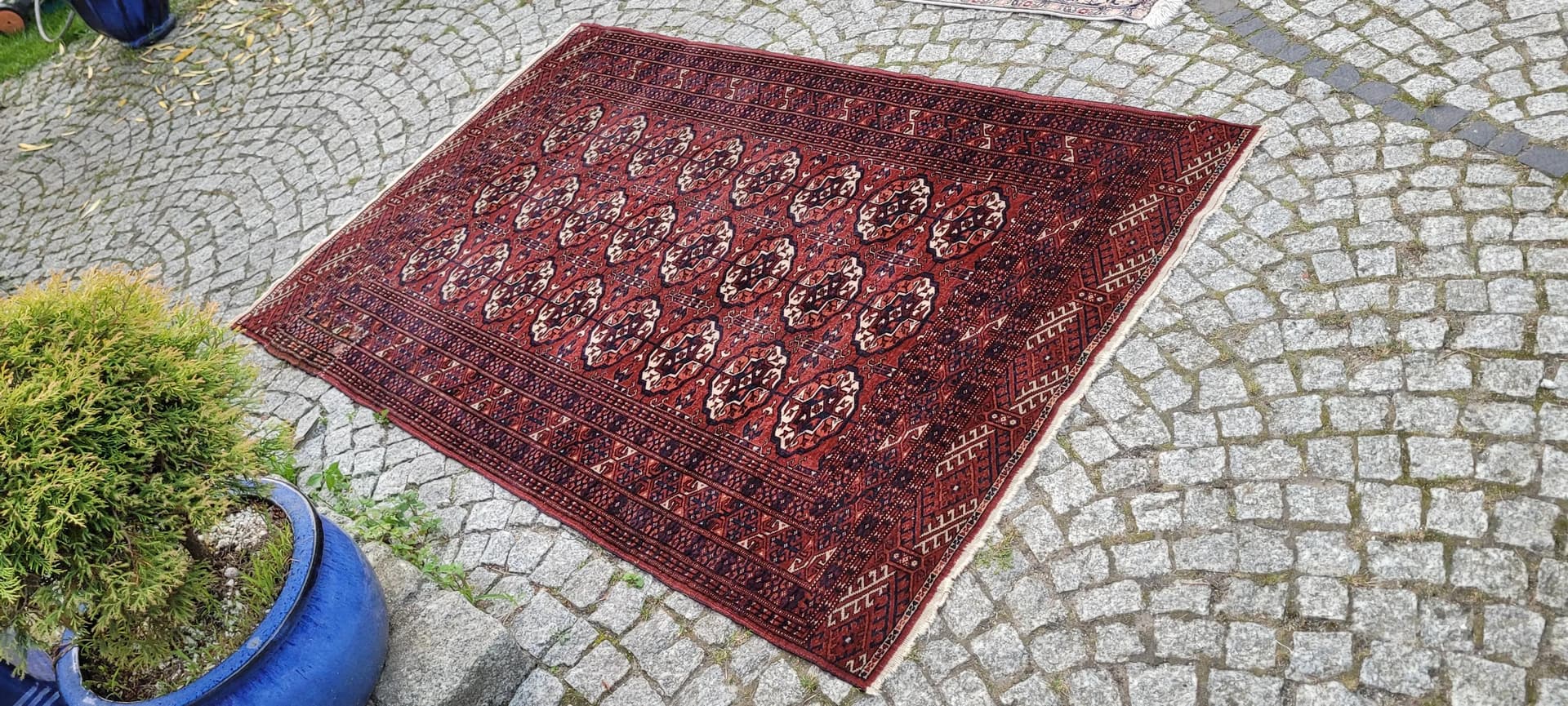 Rug Tekke, 123x192 cm, red, wool, Turkmenistan, 19th c. - 88879