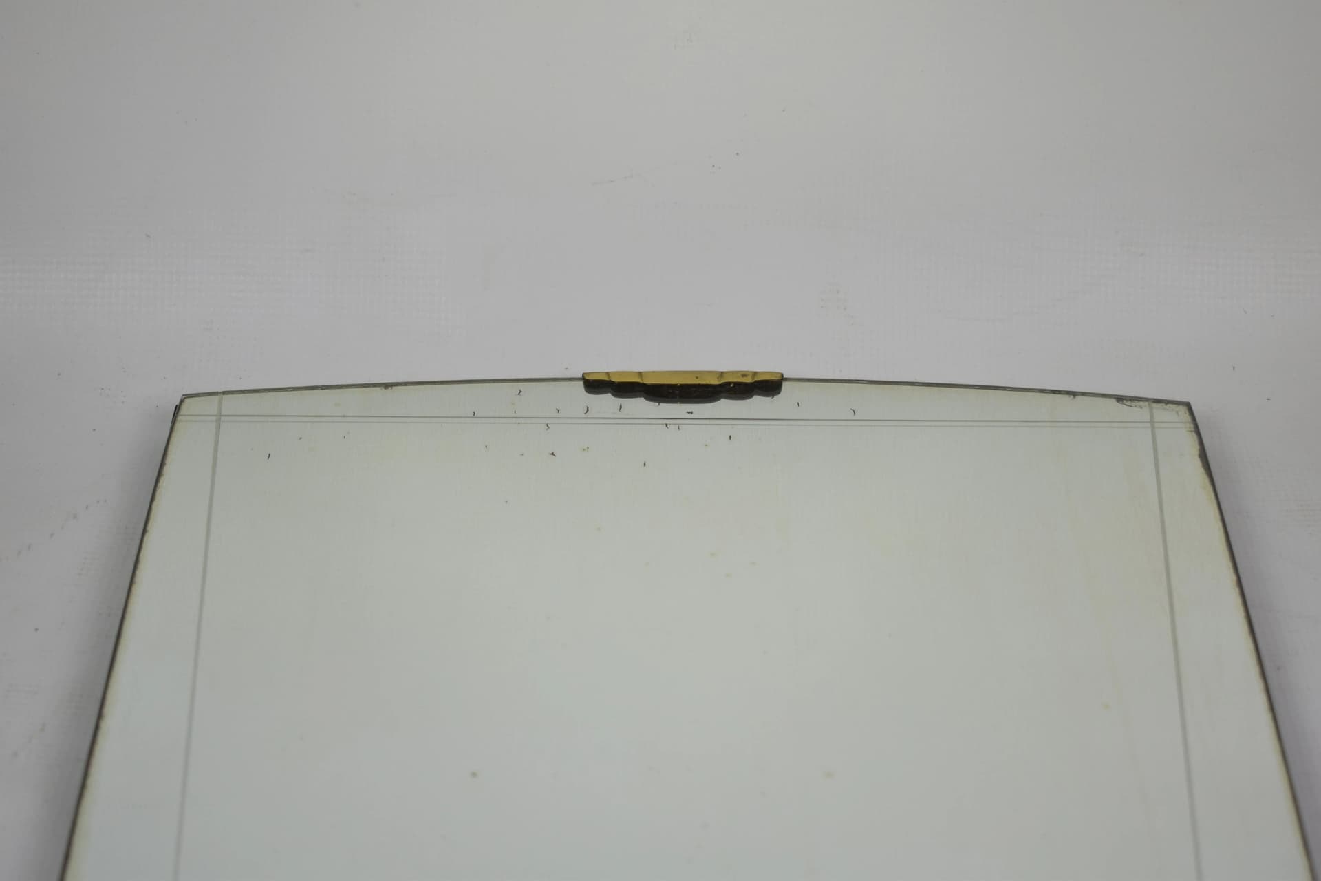 Wall mirror, silver glass, brass, Poland, 1960s. - 86404