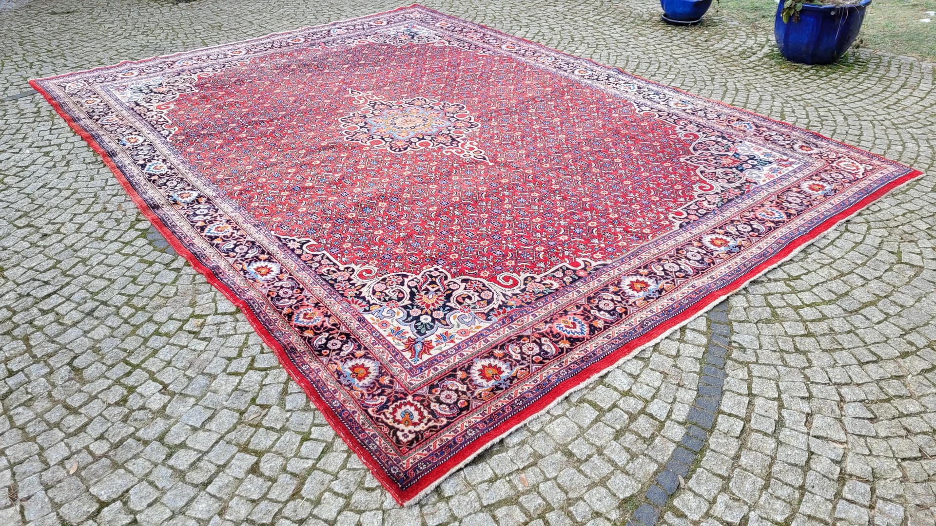 Dywan Bidjar Takab 285x385 cm, czerwony, wełna, Iran, XIX w. - 88772