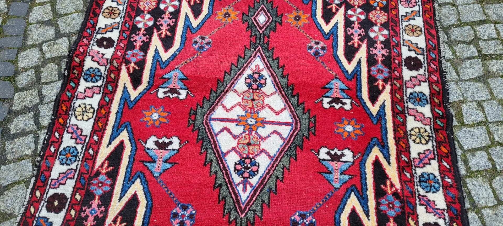 Rug Maslagan 158x107 cm, multicolor wool, Iran, 1970s. - 88748