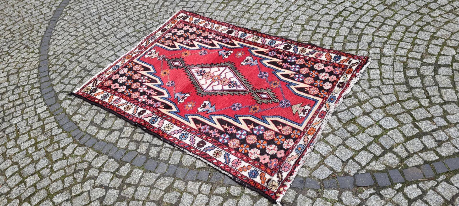 Rug Maslagan 158x107 cm, multicolor wool, Iran, 1970s. - 88747