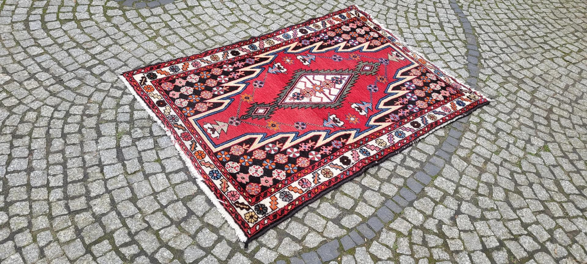 Rug Maslagan 158x107 cm, multicolor wool, Iran, 1970s. - 88746