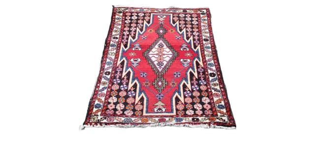 Rug Maslagan 158x107 cm, multicolor wool, Iran, 1970s. - DIMENSION