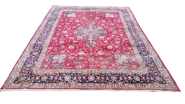 Dywan Tebriz 300x410 cm, czerwony, wełna bawełna, Iran, pocz. XX w. - WYMIARY