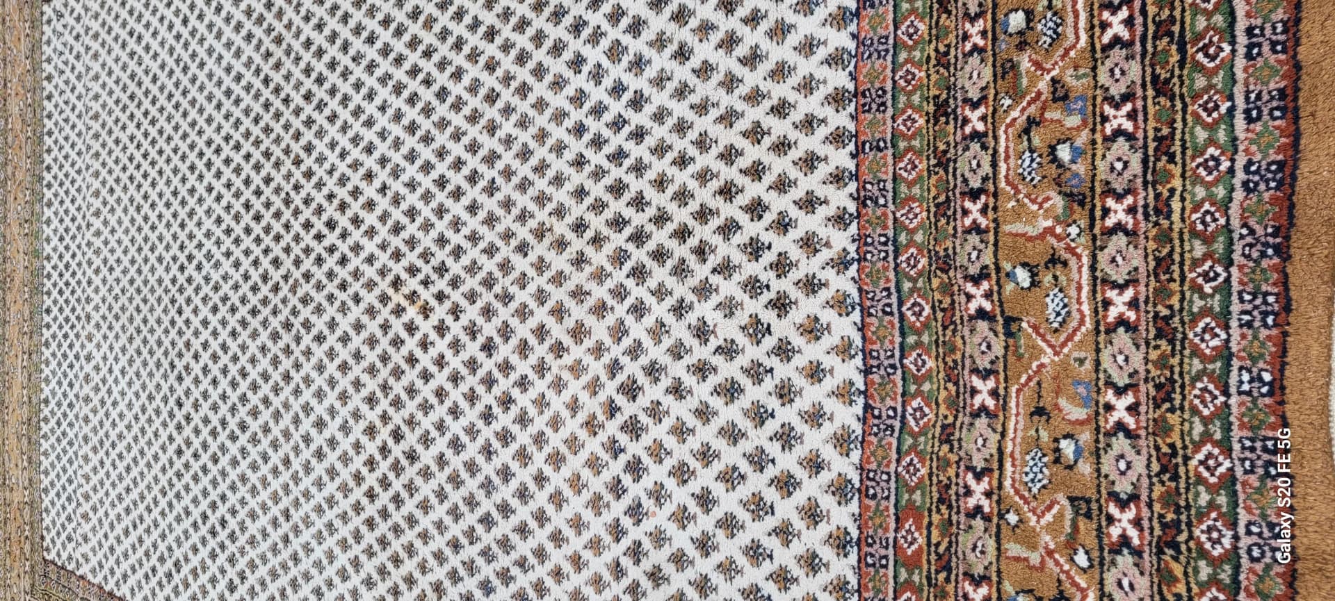 Rug Indo Sarough Mir 255x355 cm, beige wool, India - 88684