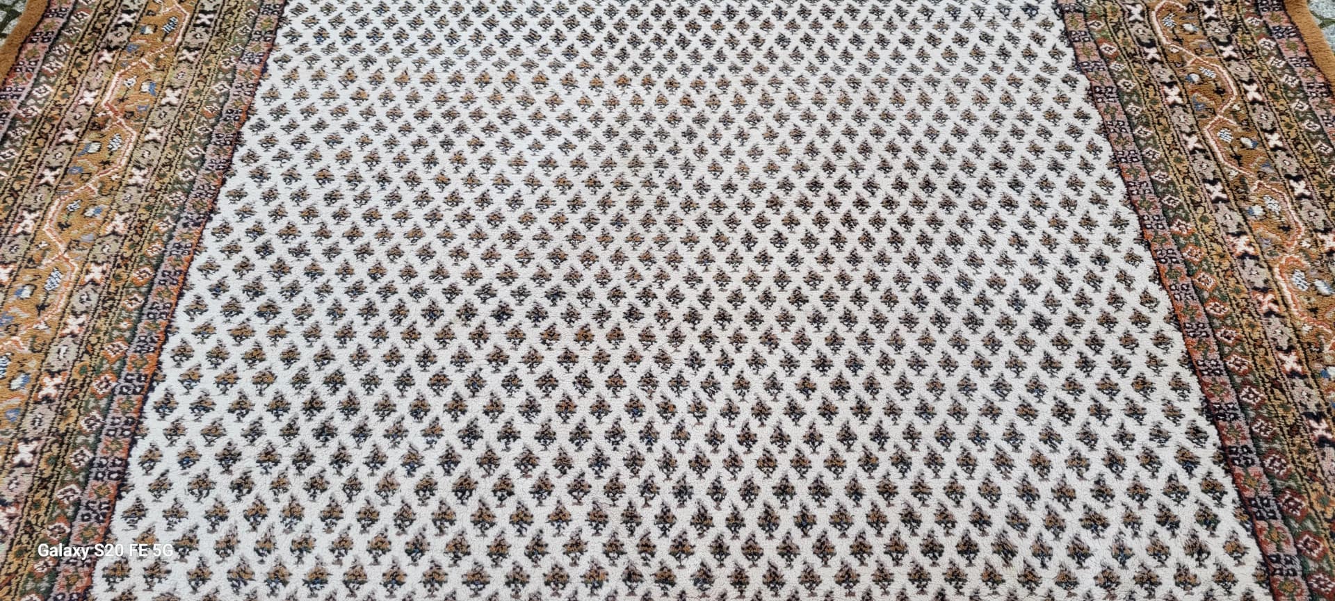 Rug Indo Sarough Mir 255x355 cm, beige wool, India - 88687