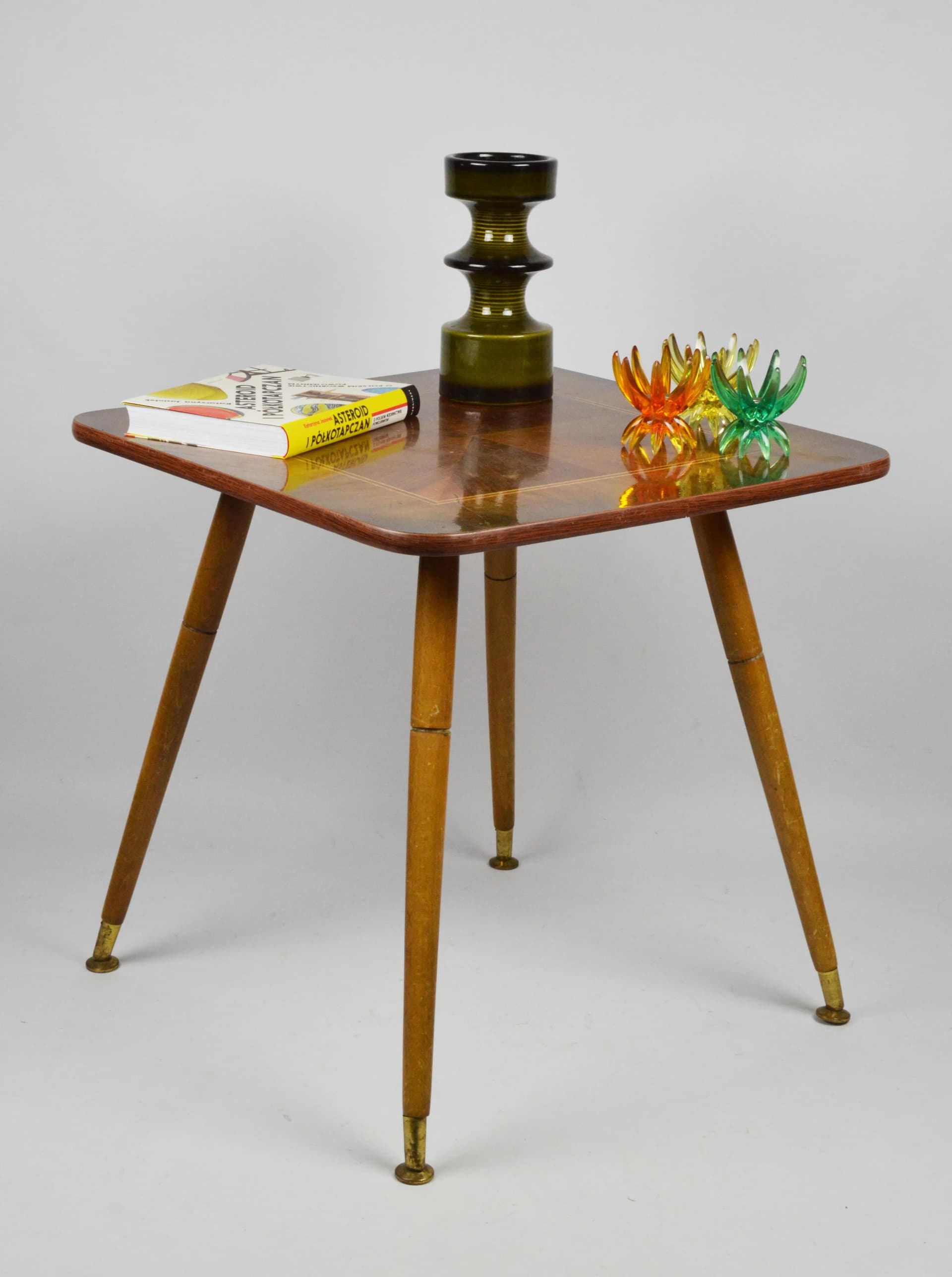 Candlestick, green porcelain, Poland, 1970s. - 86298