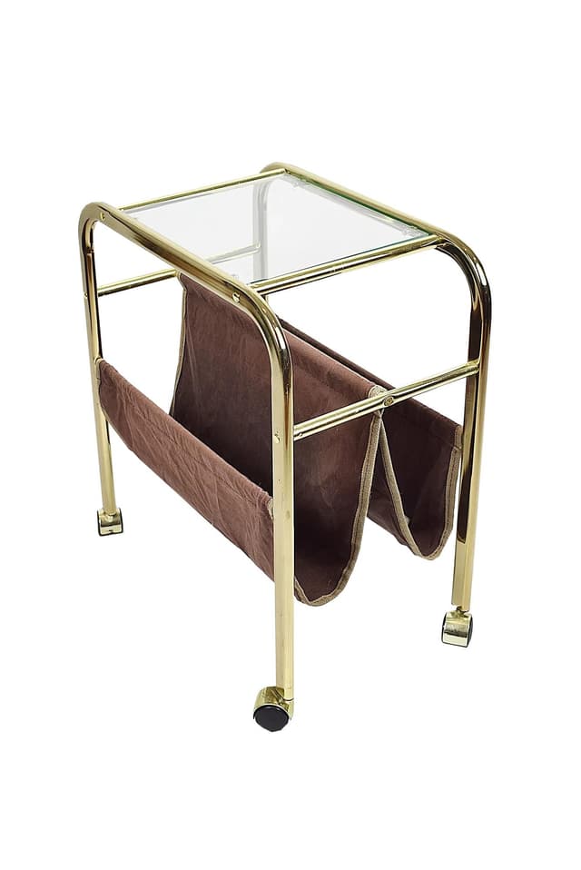 Gazetnik, złoty, metal, Polska, lata 80. - WYMIARY