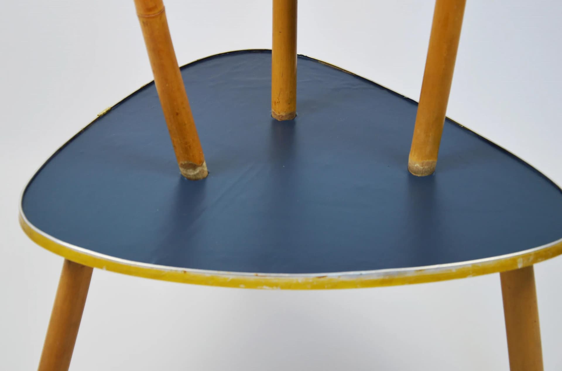 Kwietnik, navy blue, bambus, Polska, lata 70. - 86205