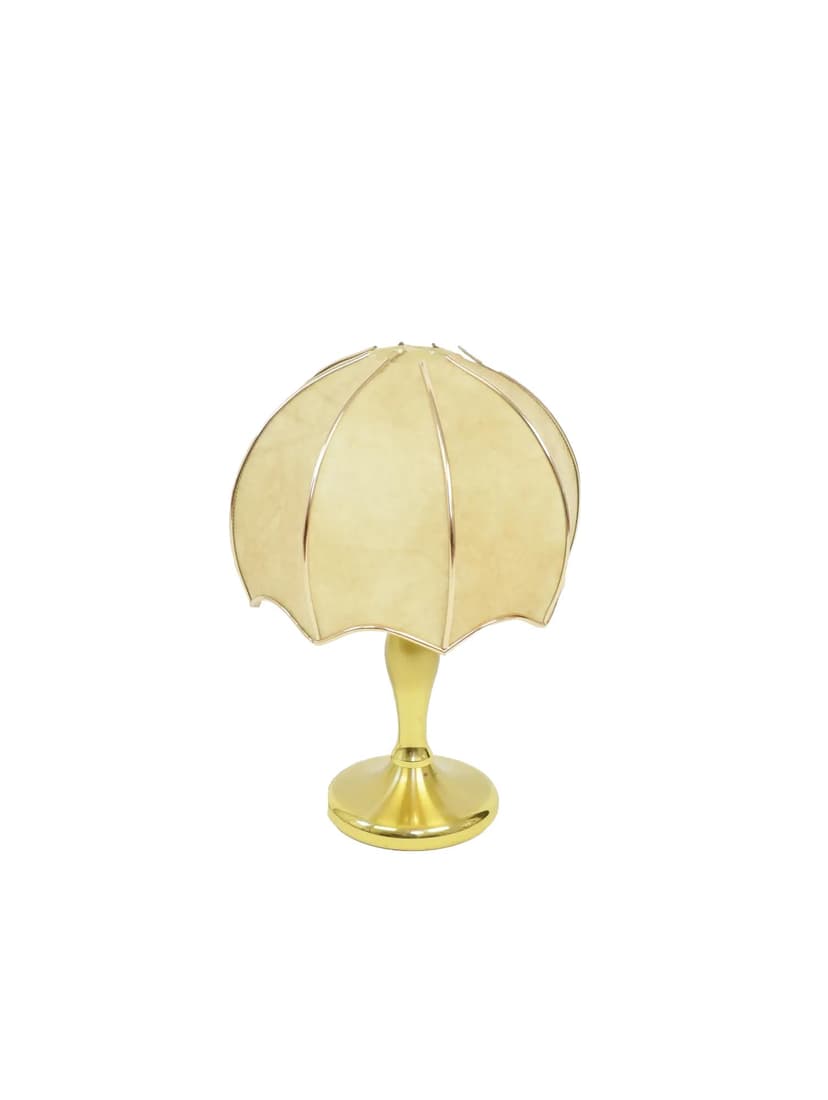 Lampka nocna Space Age, beżowy, plastik, Polska, lata 70.