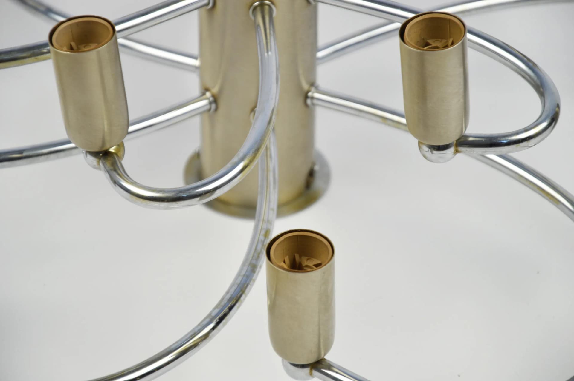 Lampa sufitowa Leola, srebrny, metal, lata 70. - 86155