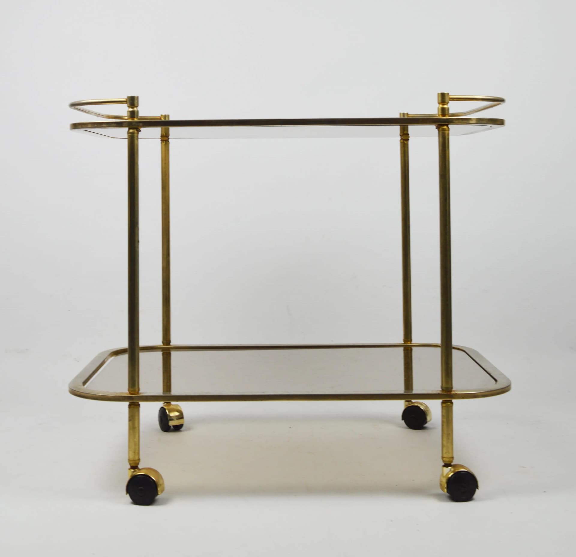 Stolik barowy, złoty, metal, Polska, lata 80. - 86110