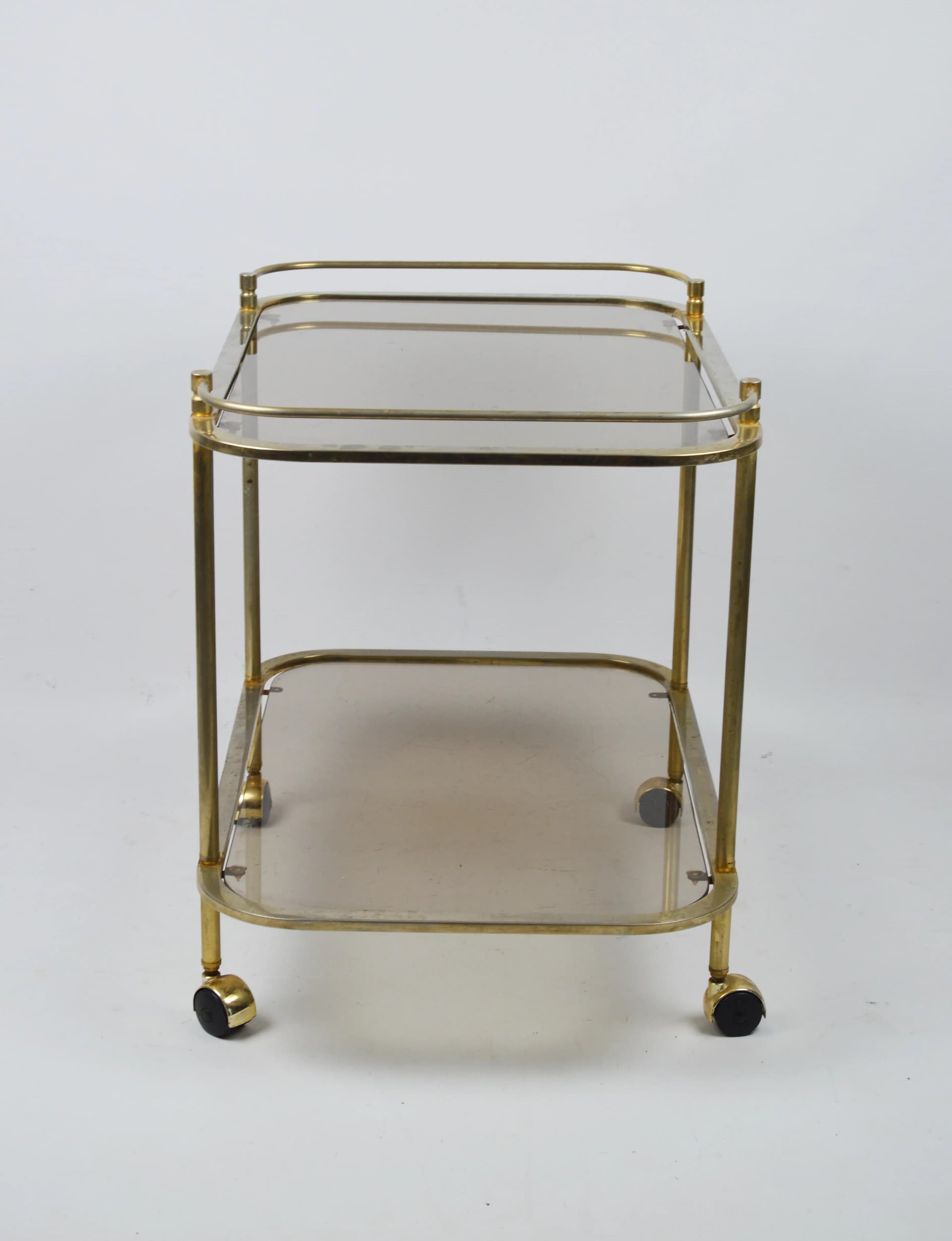 Stolik barowy, złoty, metal, Polska, lata 80. - 86114