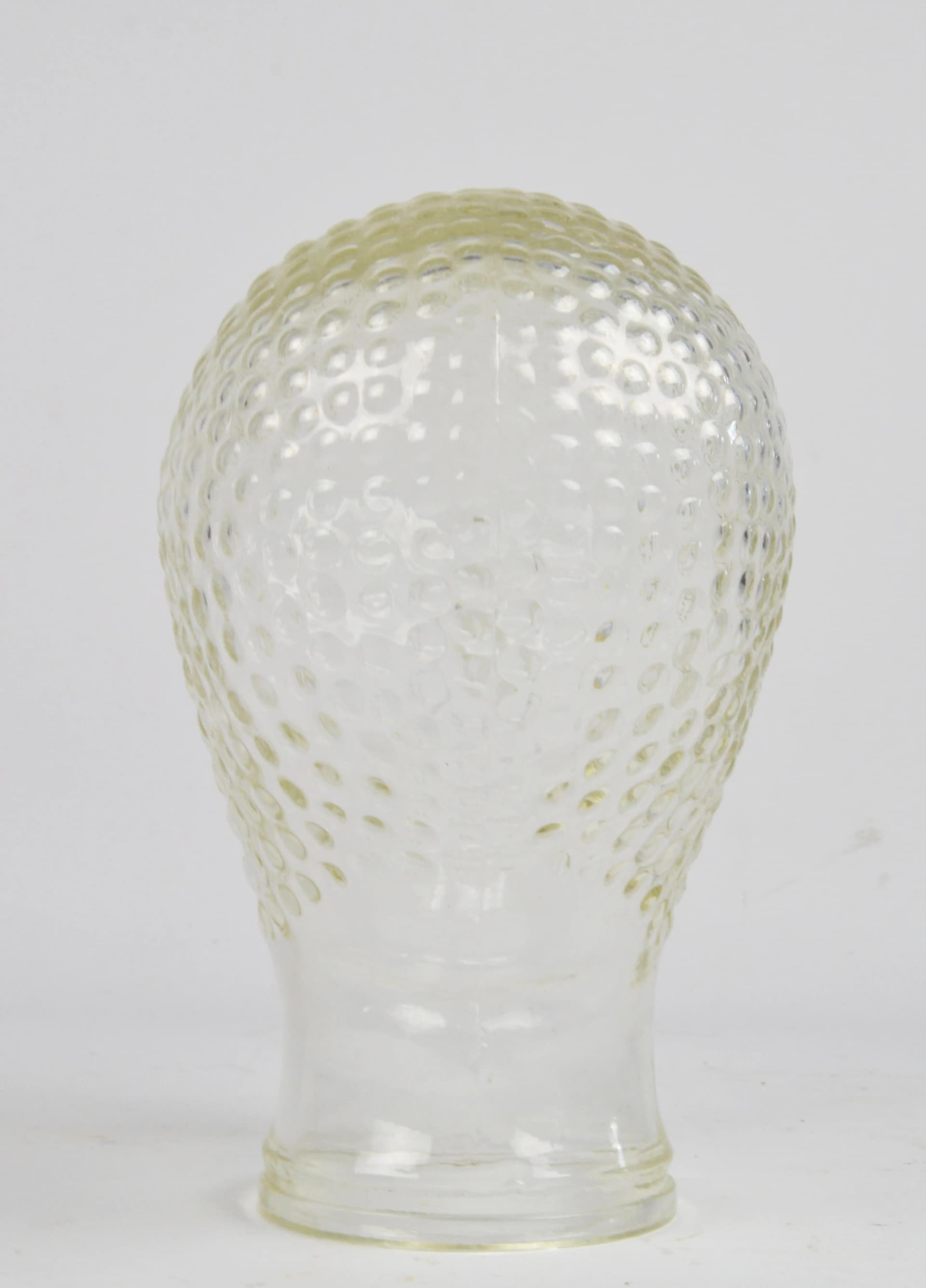 Decorative head, transparent glass, Poland, 1970s. - 86095