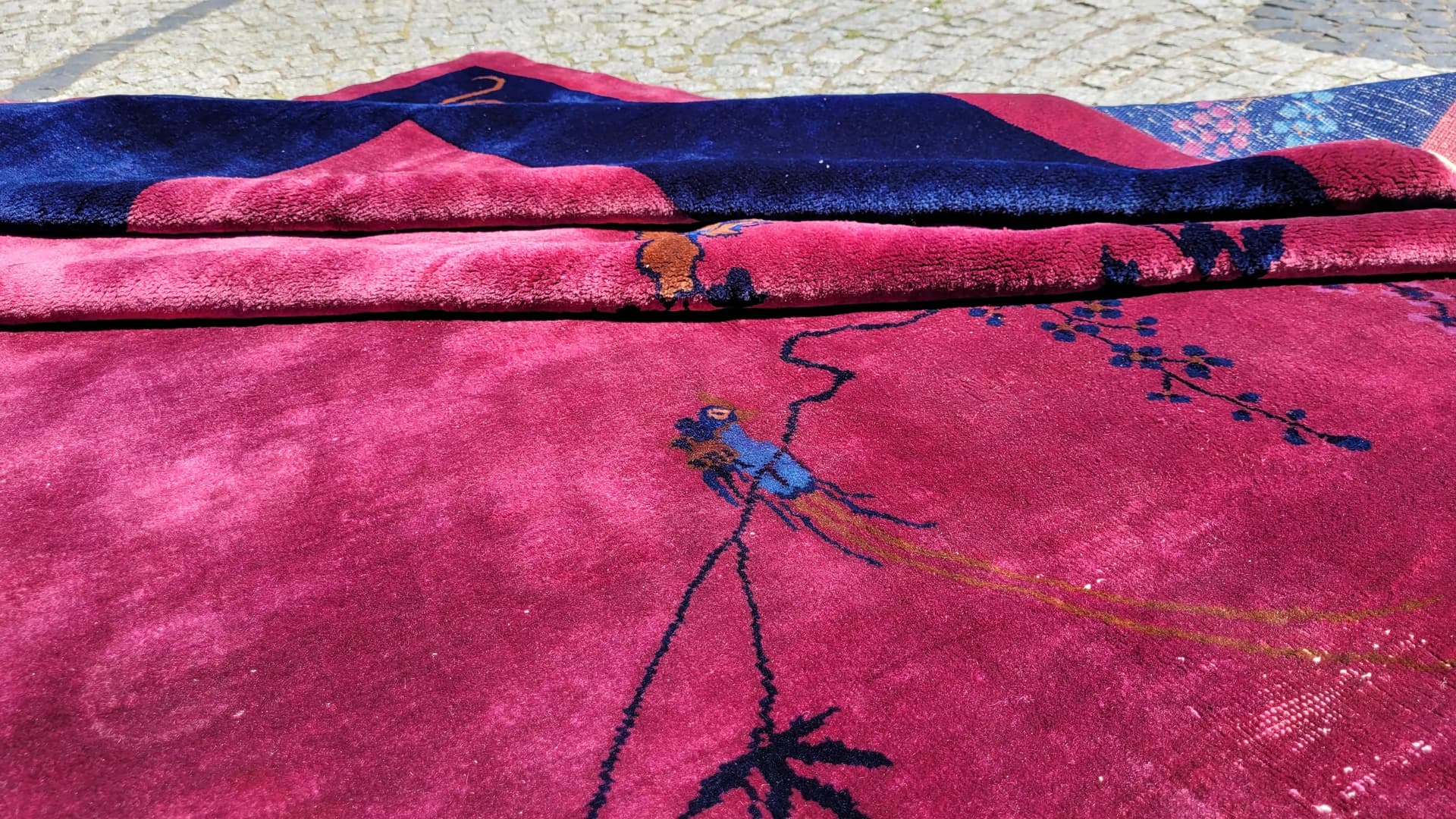 Dywan Art Deco, multikolor, wełna, Chiny, lata 20., 270x350 cm - 88637