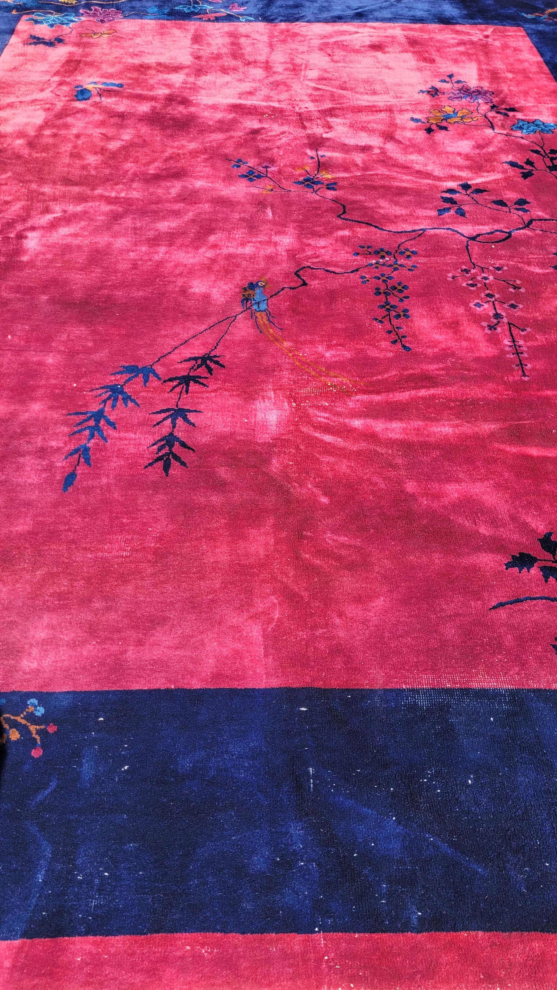 Dywan Art Deco, multikolor, wełna, Chiny, lata 20., 270x350 cm - 88641