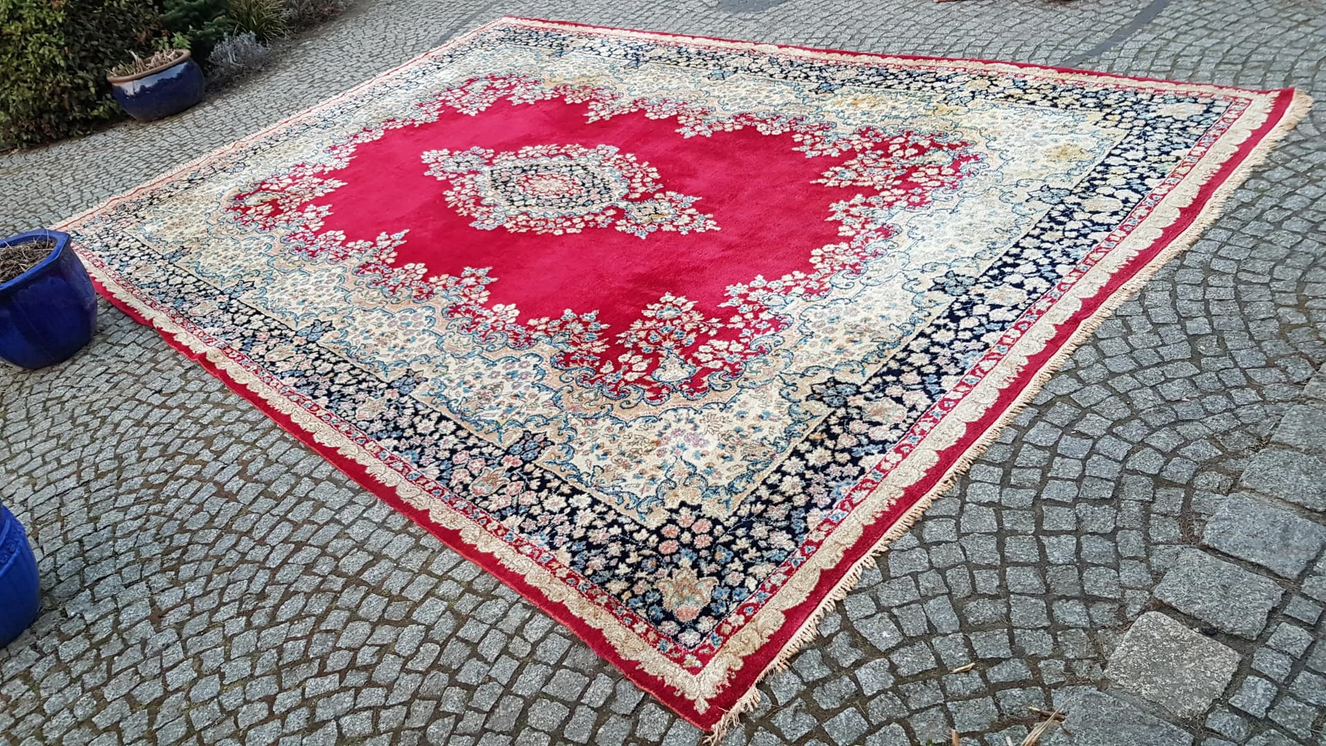 Rug Kerman, 300x400cm, red, wool, Iran, early 20th c. - 88630