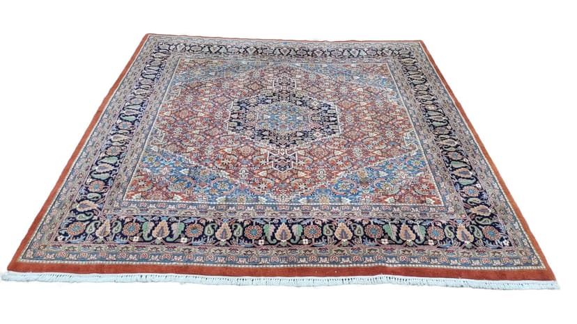 Dywan Indo Bidjar 250x255 cm, czerwony, wełna, Indie