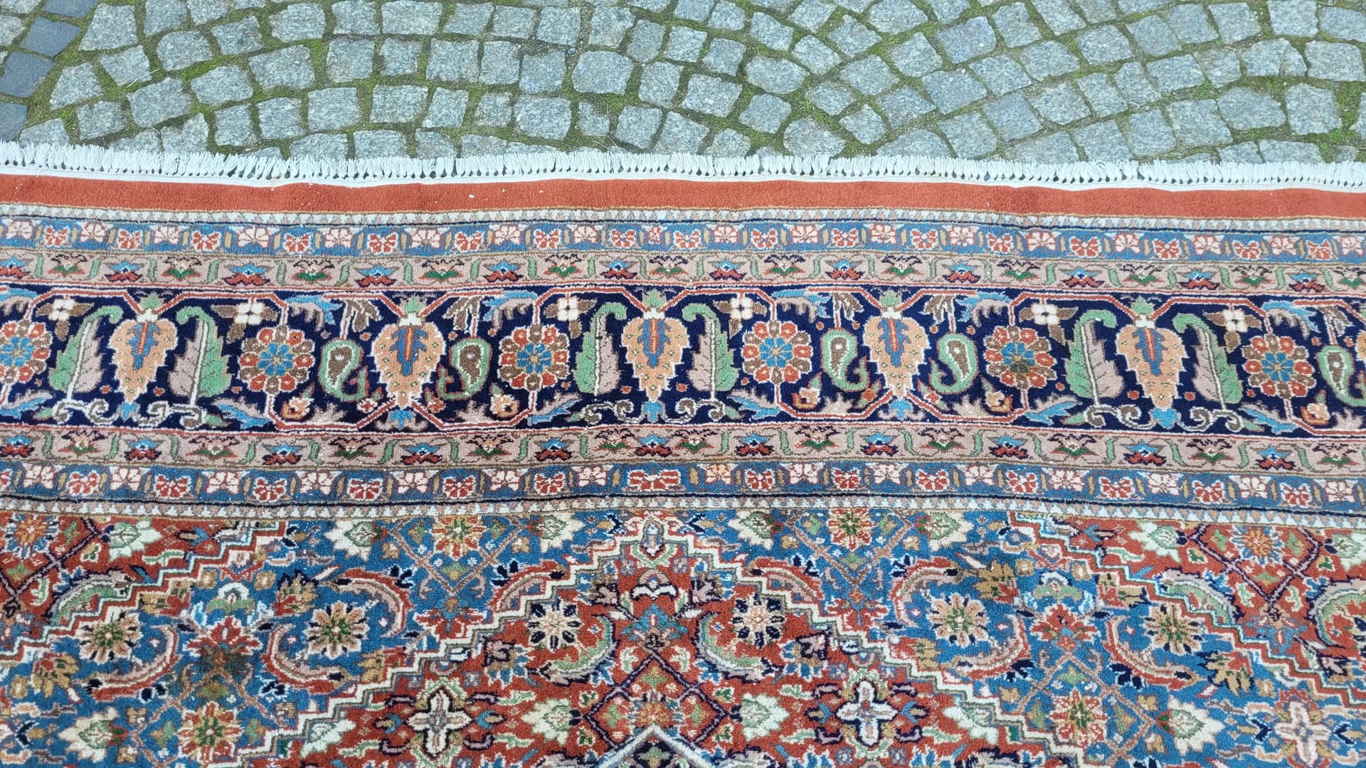 Dywan Indo Bidjar 250x255 cm, czerwony, wełna, Indie - 88604