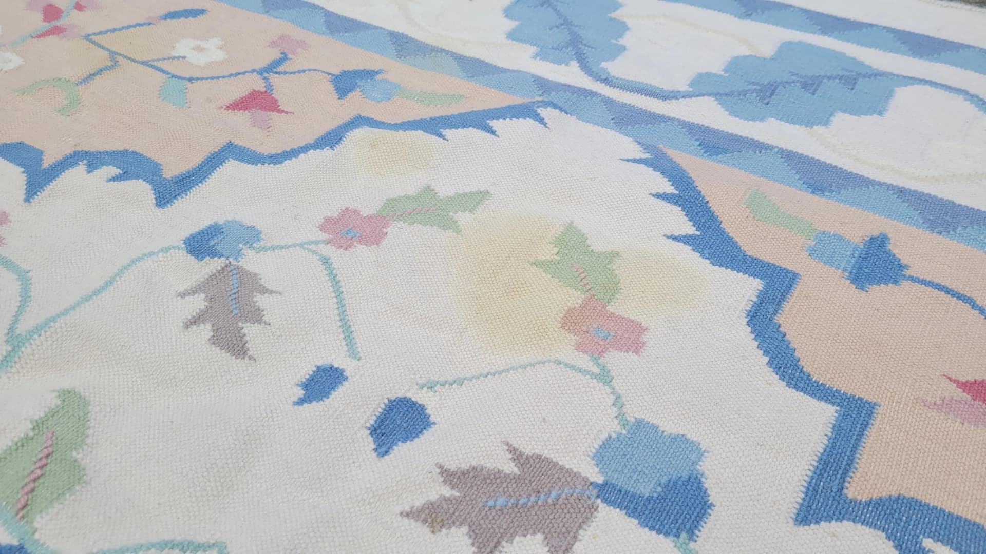 Kilim rug oriental 247x300cm, multicolor wool, India - 88587