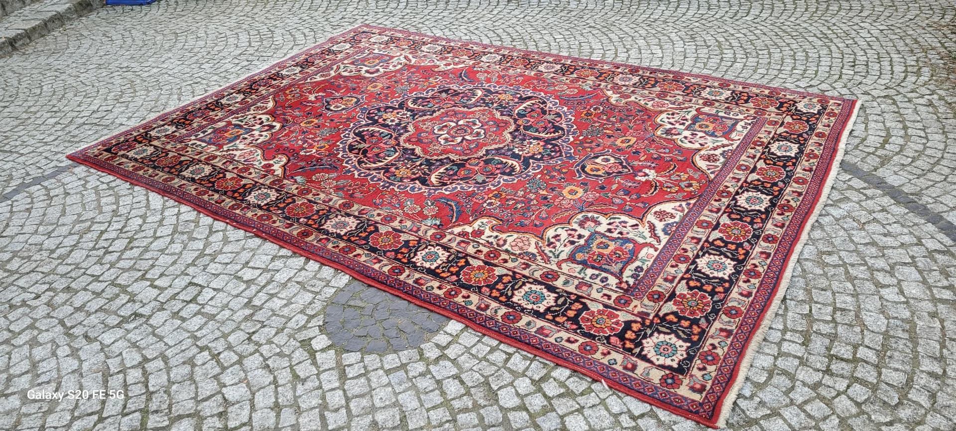 Dywan Heriz 225x330 cm, czerwony, wełna, Iran, początek XX w. - 88566