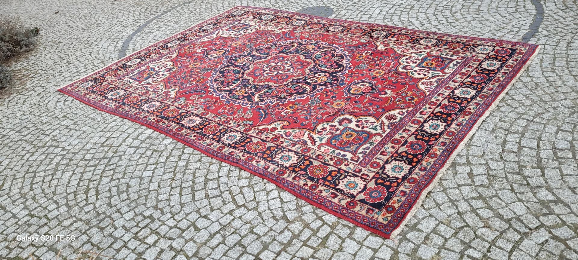 Dywan Heriz 225x330 cm, czerwony, wełna, Iran, początek XX w. - 88568