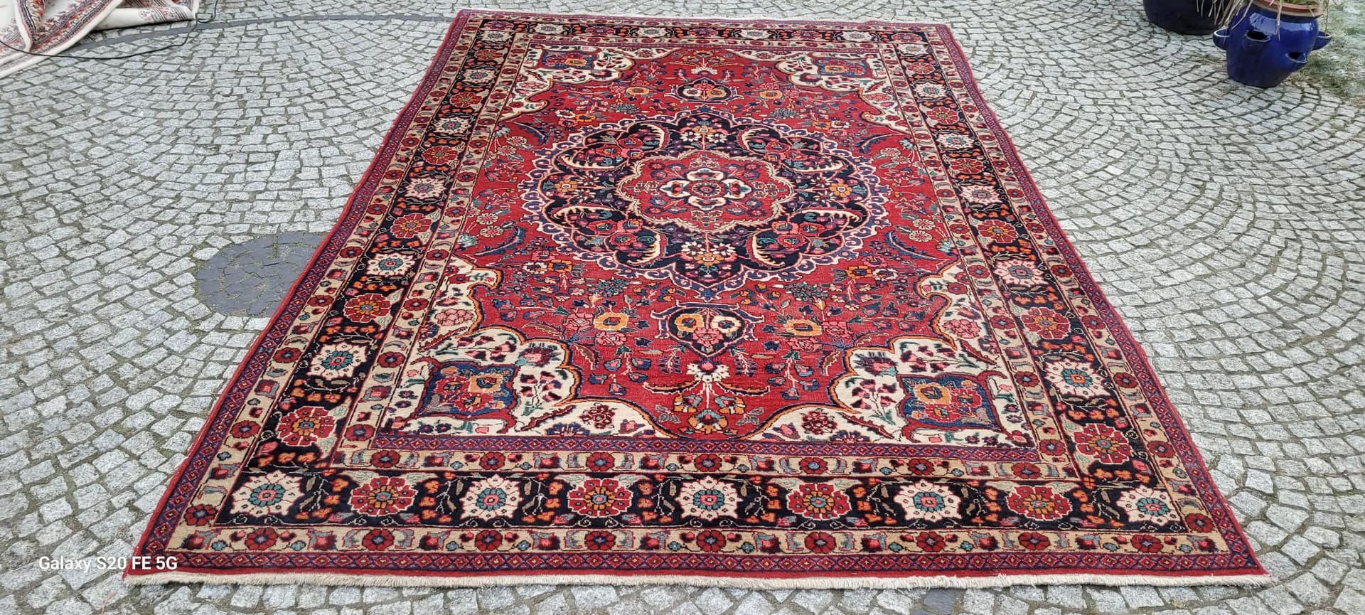 Dywan Heriz 225x330 cm, czerwony, wełna, Iran, początek XX w. - 88565