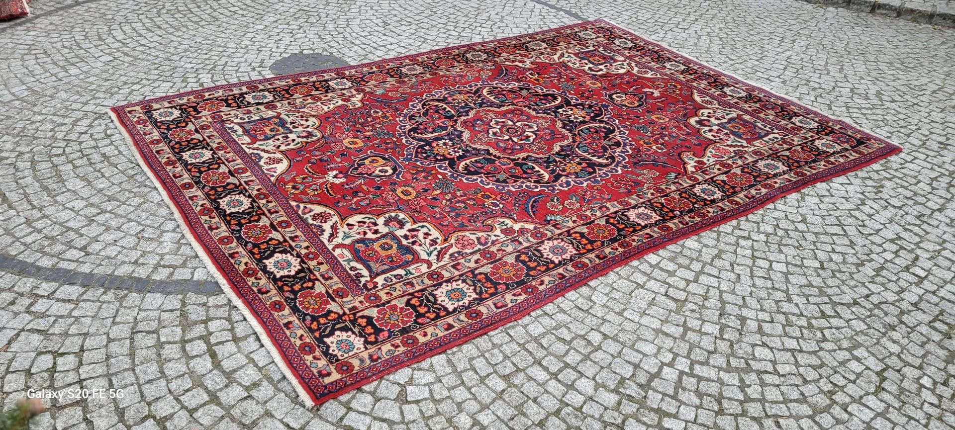 Dywan Heriz 225x330 cm, czerwony, wełna, Iran, początek XX w. - 88567