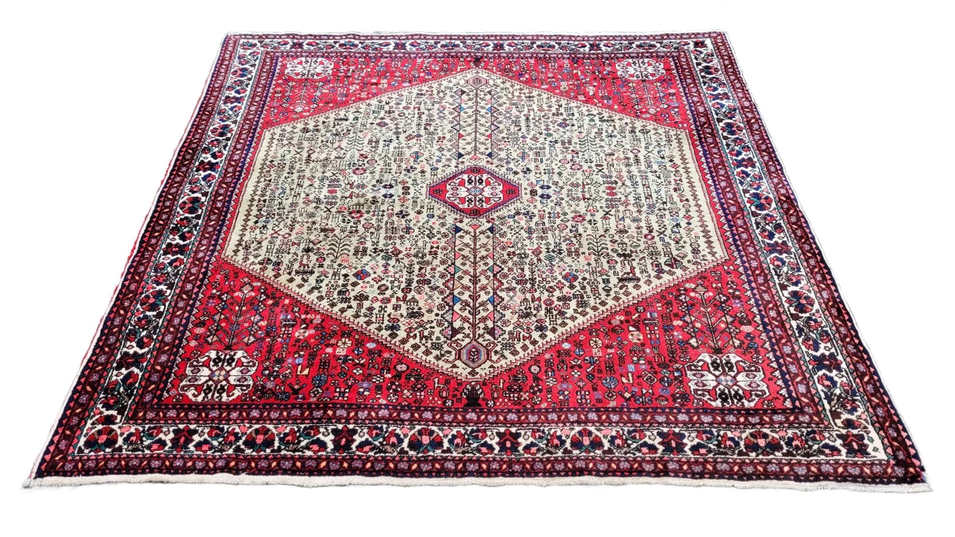 Persian Rug Shiraz 210x210 cm, red, wool, Iran