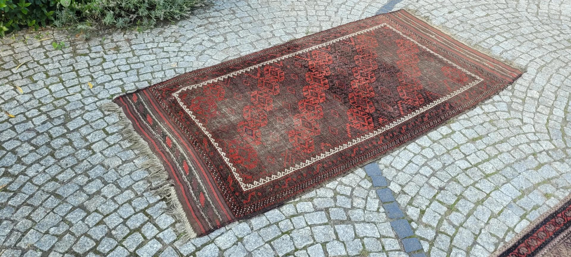 Rug Beluch, 100x200cm, brown, wool, Afghanistan, early 20th c. - 88467