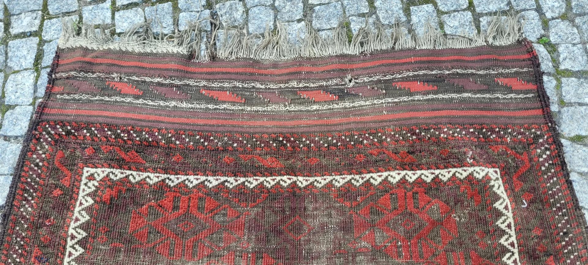 Rug Beluch, 100x200cm, brown, wool, Afghanistan, early 20th c. - 88470